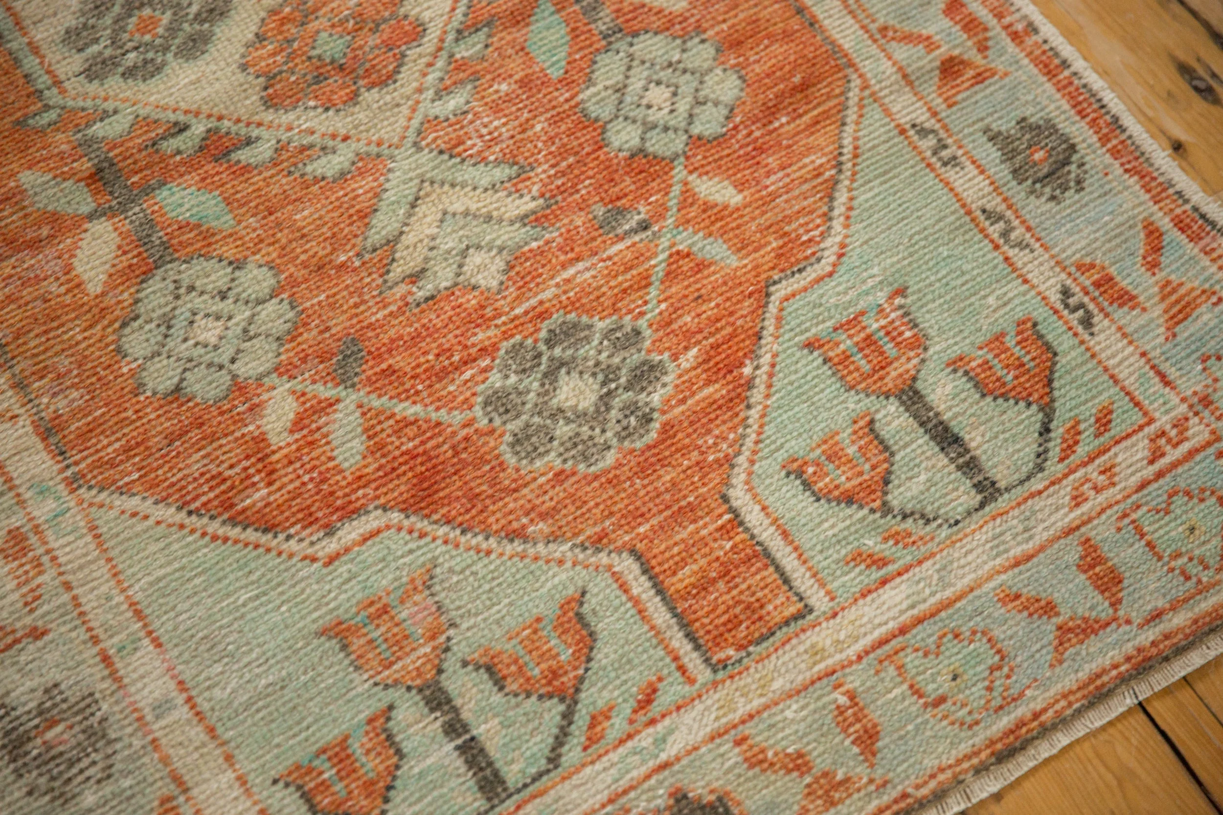 2.5x5 Vintage Distressed Oushak Rug Runner - Image 7