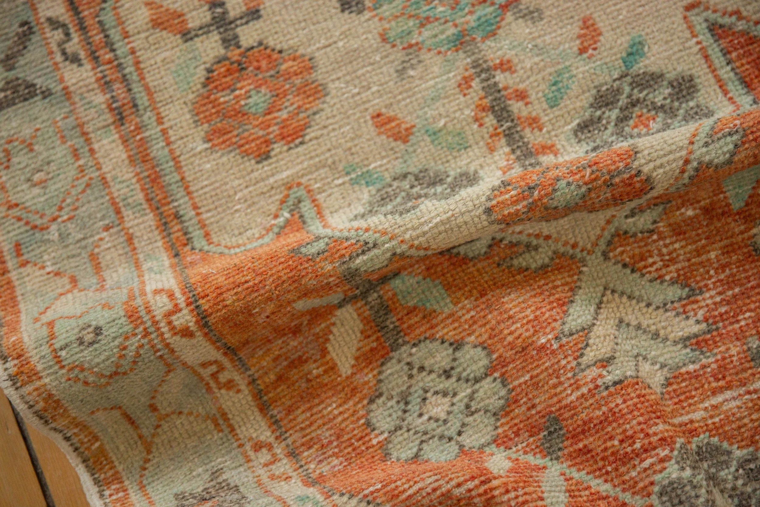 2.5x5 Vintage Distressed Oushak Rug Runner - Image 8