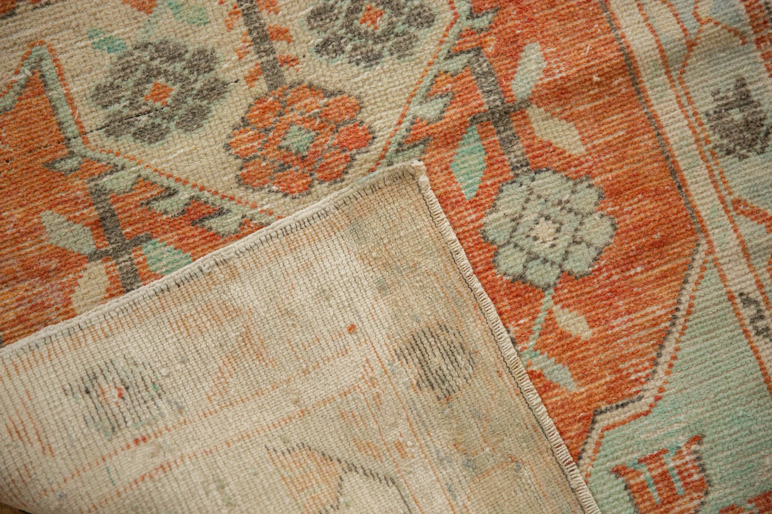 2.5x5 Vintage Distressed Oushak Rug Runner - Image 9