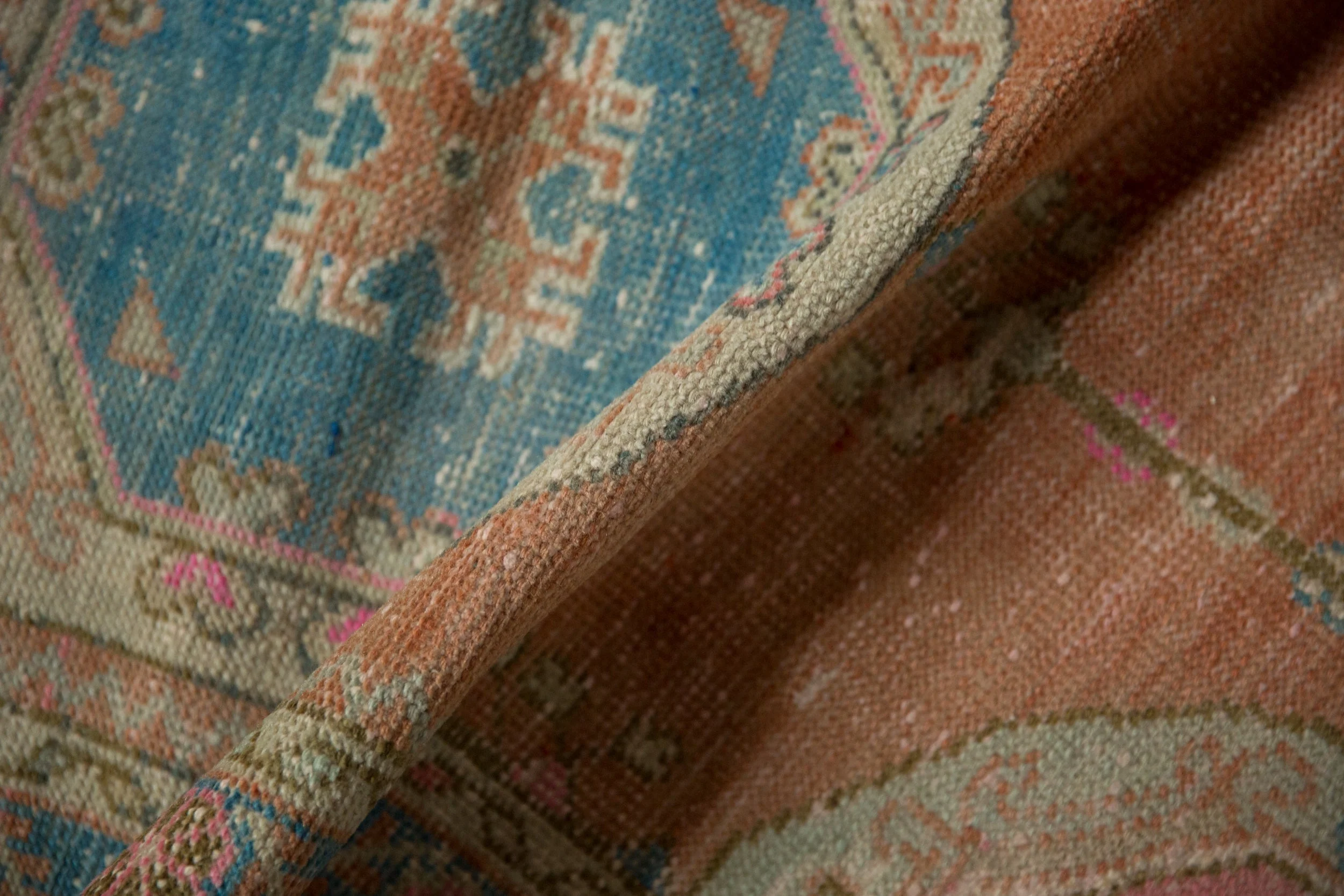 2.5x5 Vintage Distressed Oushak Rug Runner - Image 8