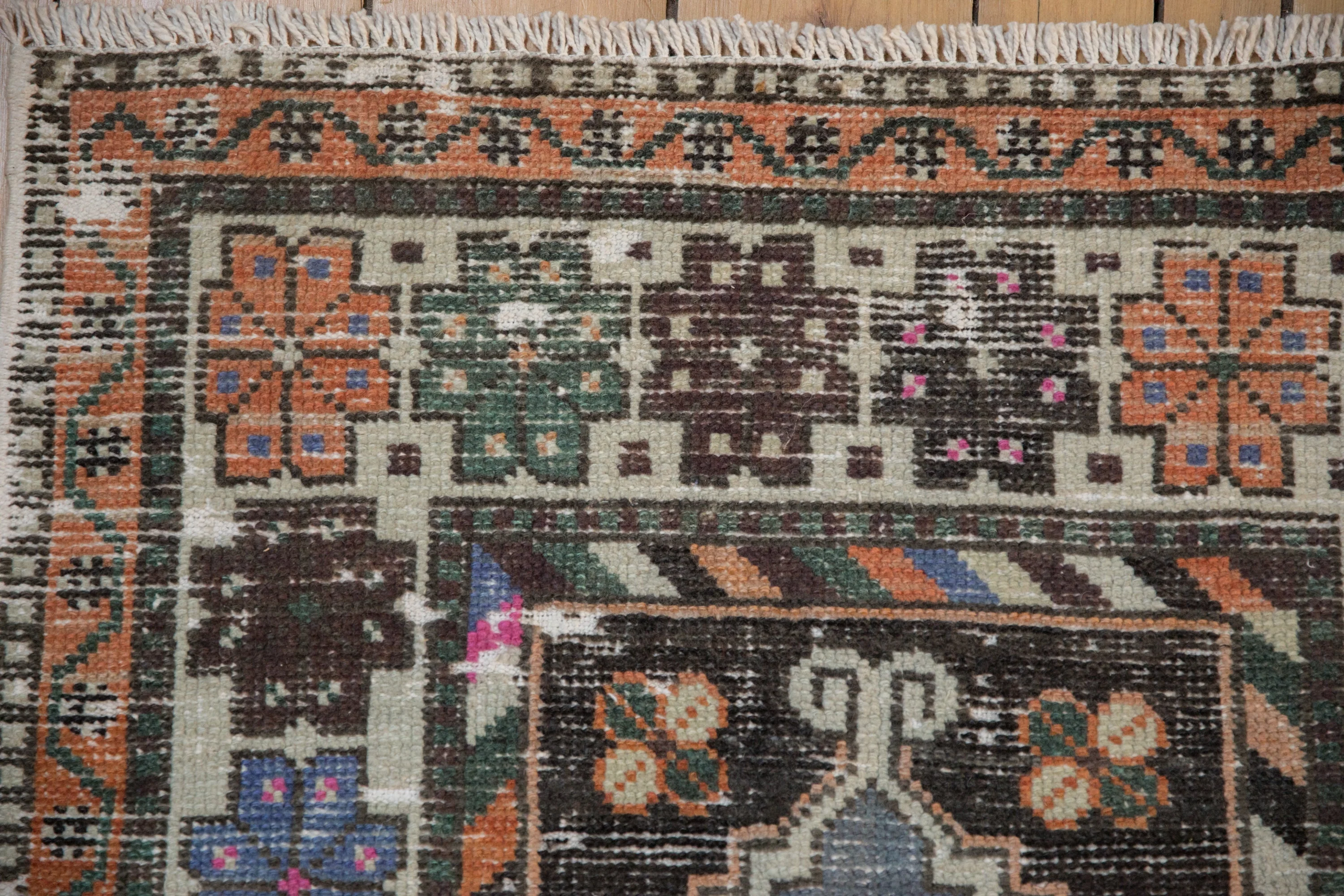 2.5x5 Vintage Distressed Oushak Rug Runner - Image 4