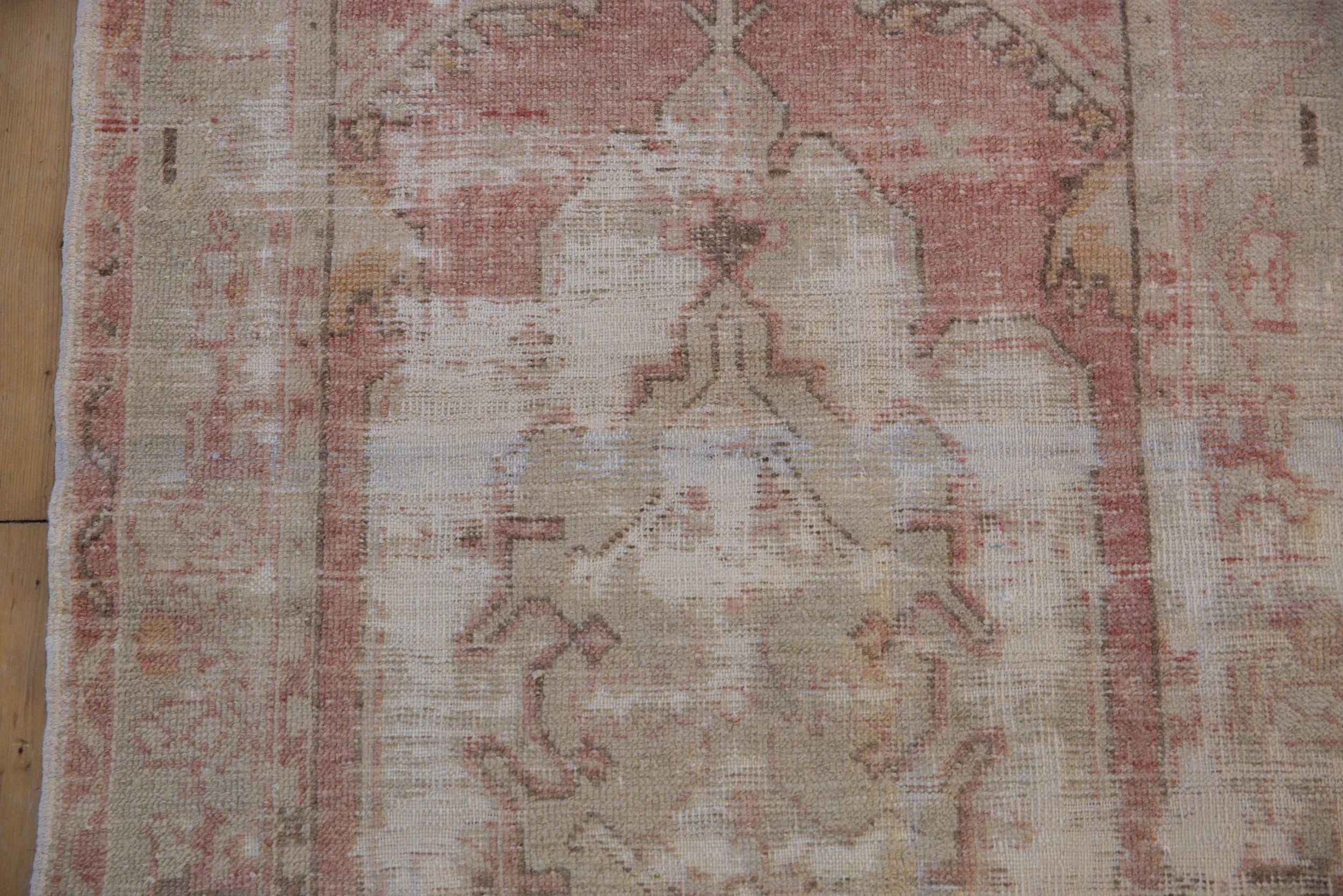 2.5x5 Vintage Distressed Oushak Rug Runner - Image 9