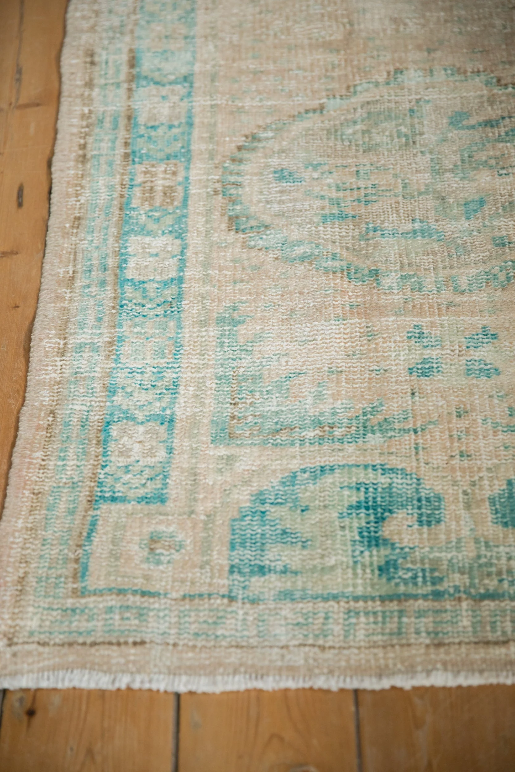 2.5x5 Vintage Distressed Oushak Rug Runner - Image 5