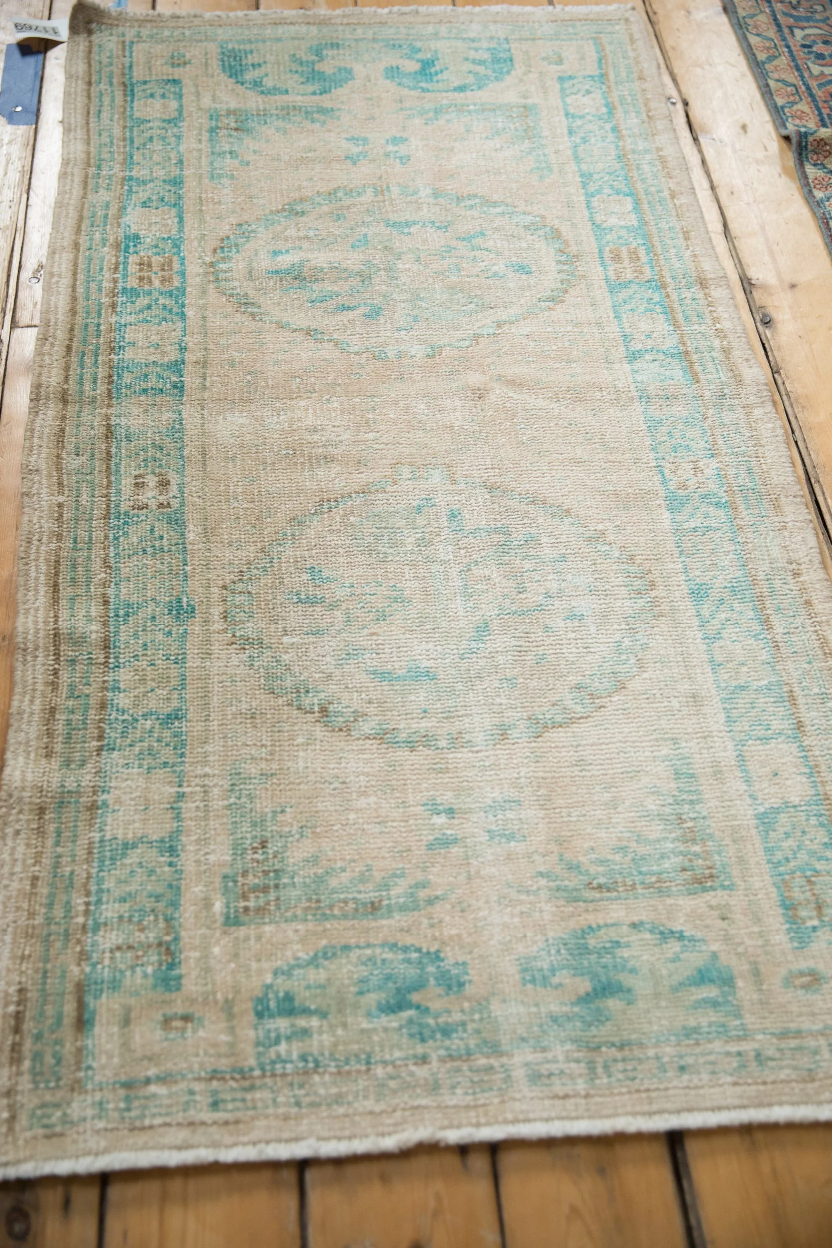 2.5x5 Vintage Distressed Oushak Rug Runner - Image 6