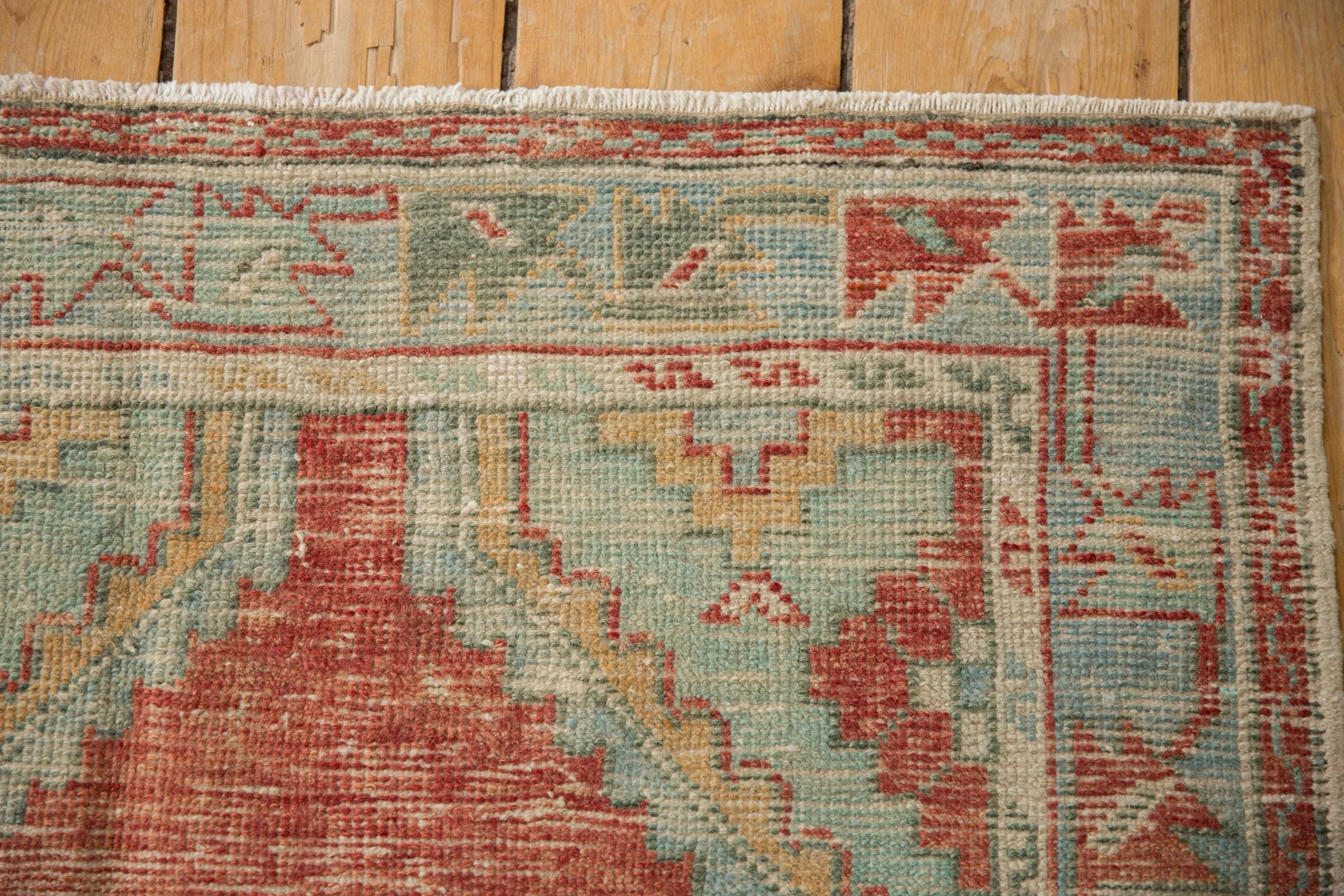 2.5x5 Vintage Distressed Oushak Rug Runner - Image 3