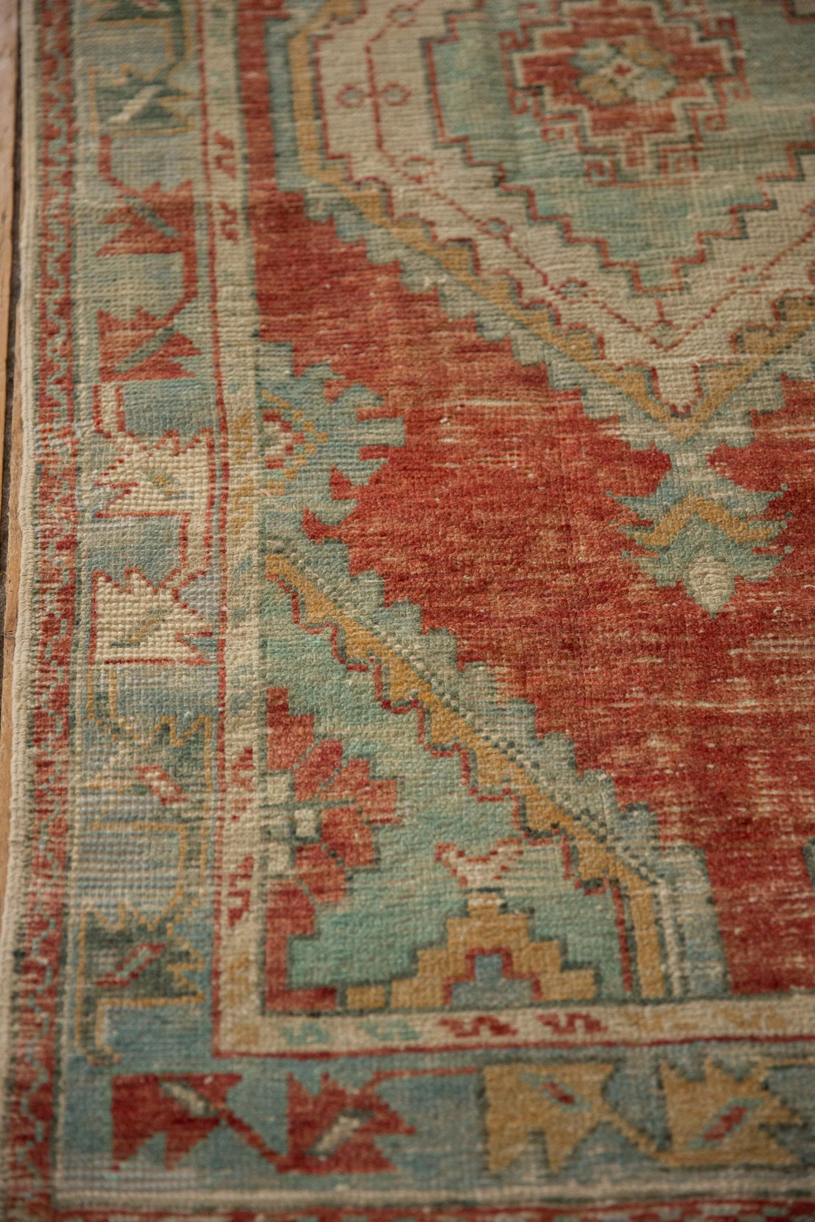 2.5x5 Vintage Distressed Oushak Rug Runner - Image 7