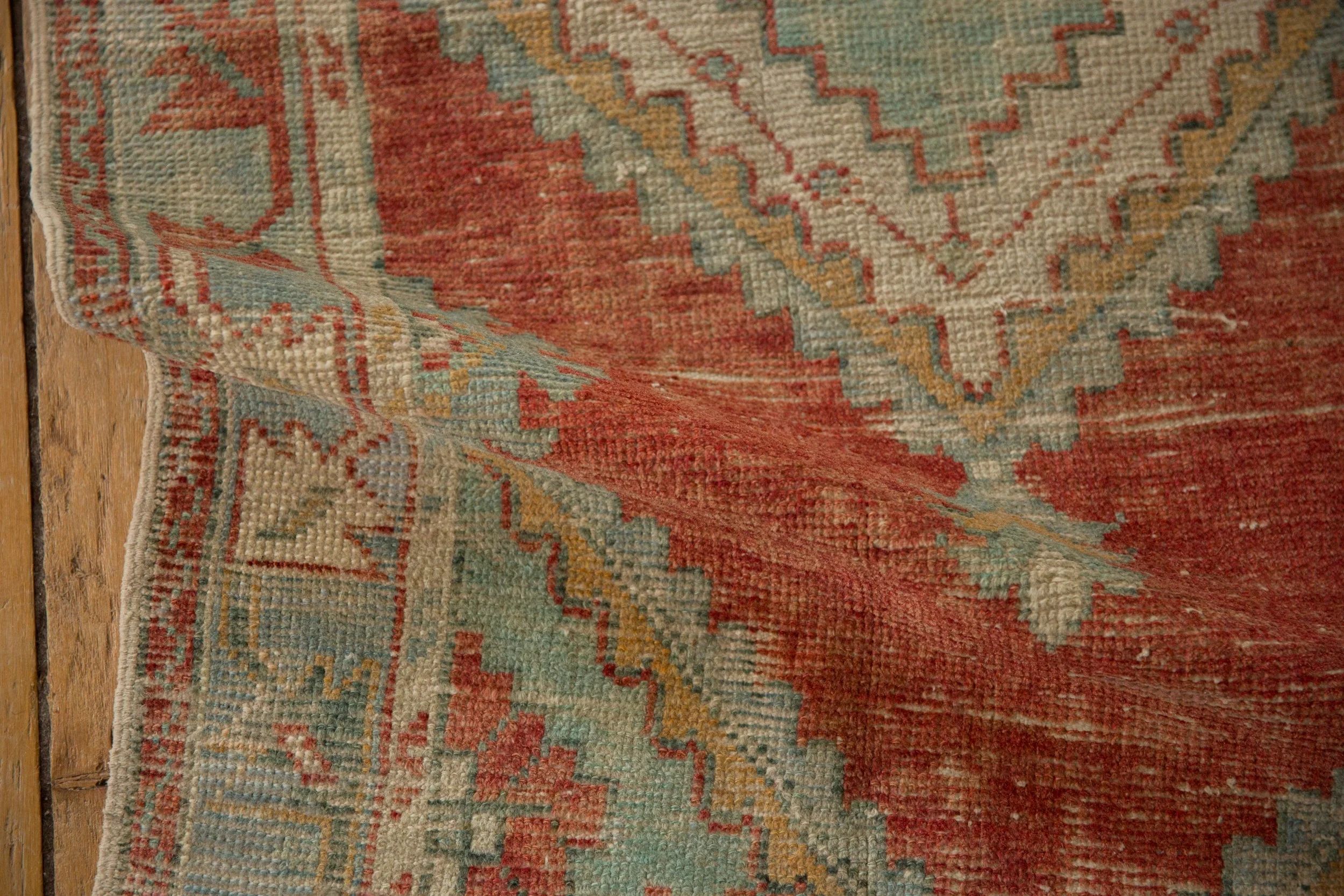 2.5x5 Vintage Distressed Oushak Rug Runner - Image 8