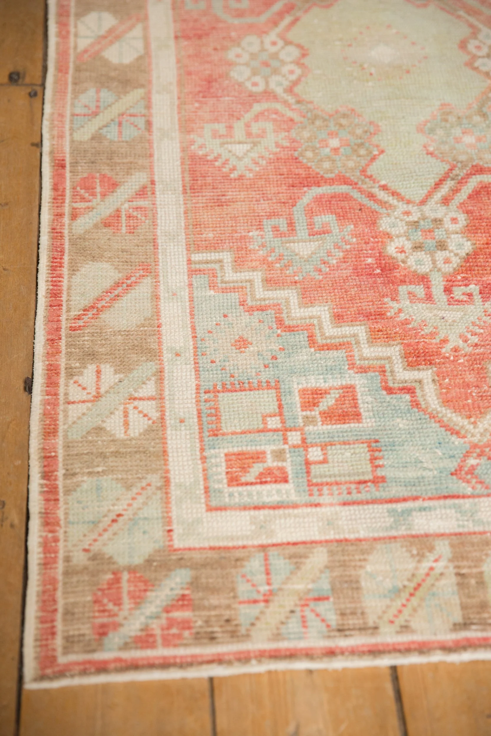 2.5x5 Vintage Distressed Oushak Rug Runner - Image 5