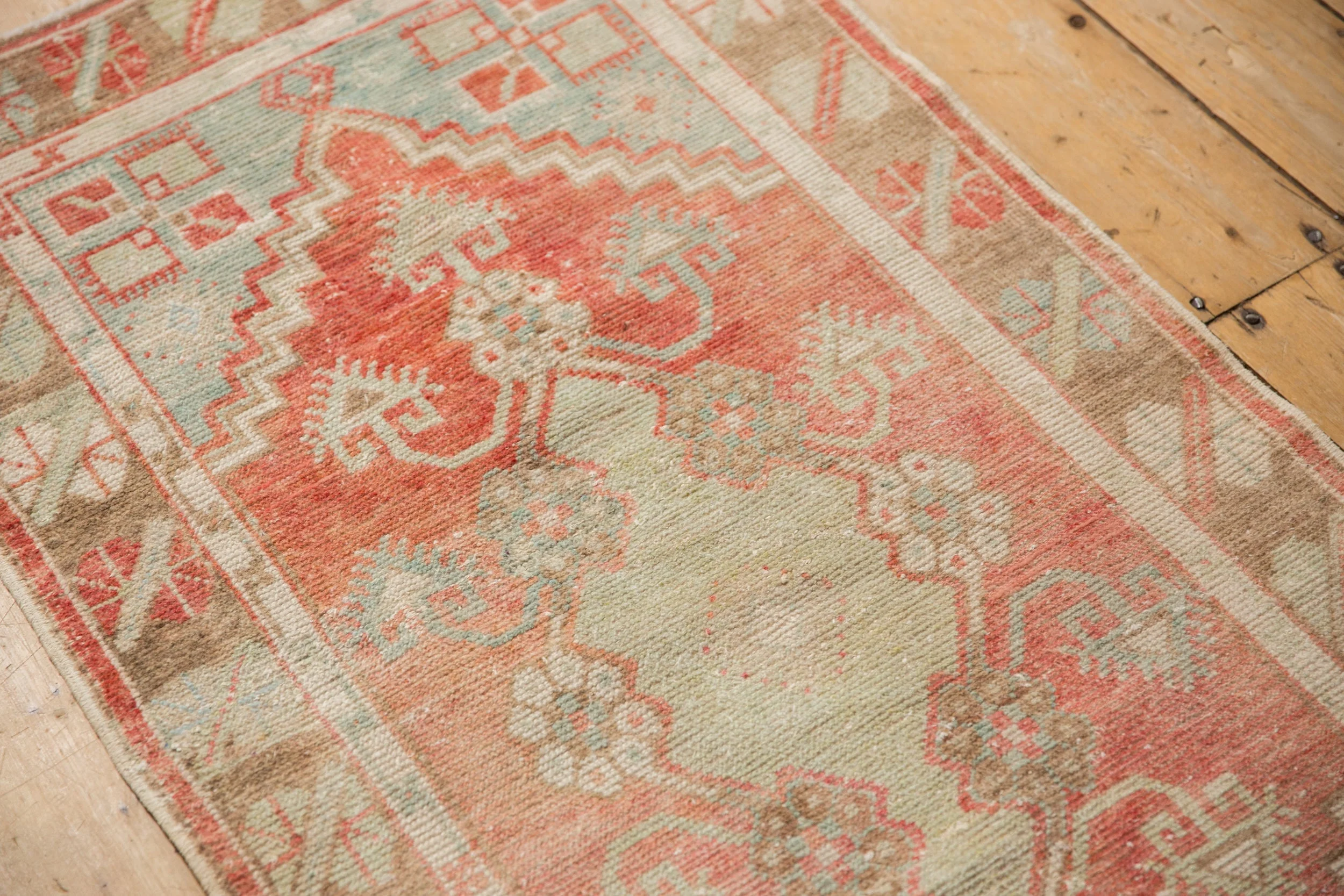 2.5x5 Vintage Distressed Oushak Rug Runner - Image 7