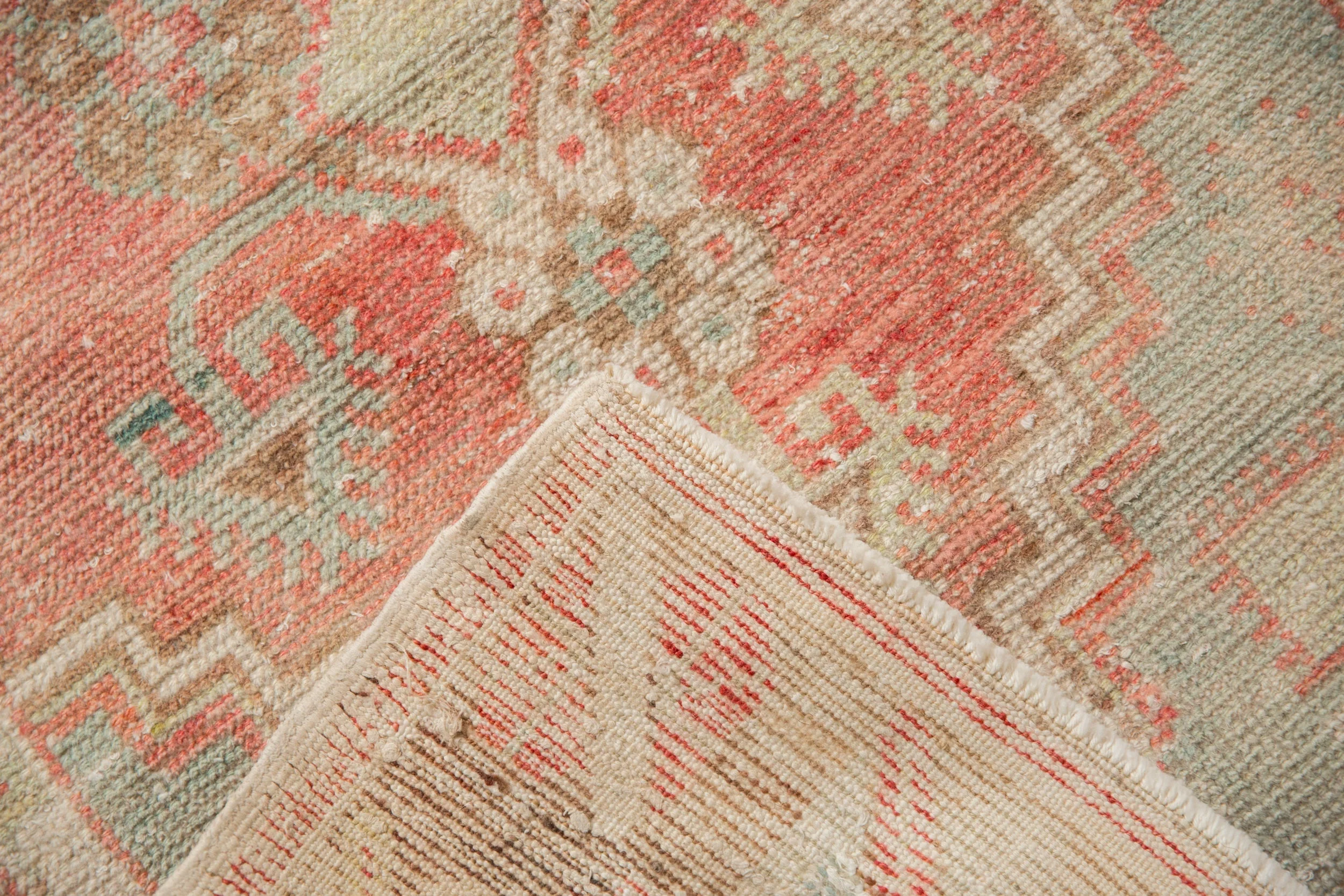 2.5x5 Vintage Distressed Oushak Rug Runner - Image 9