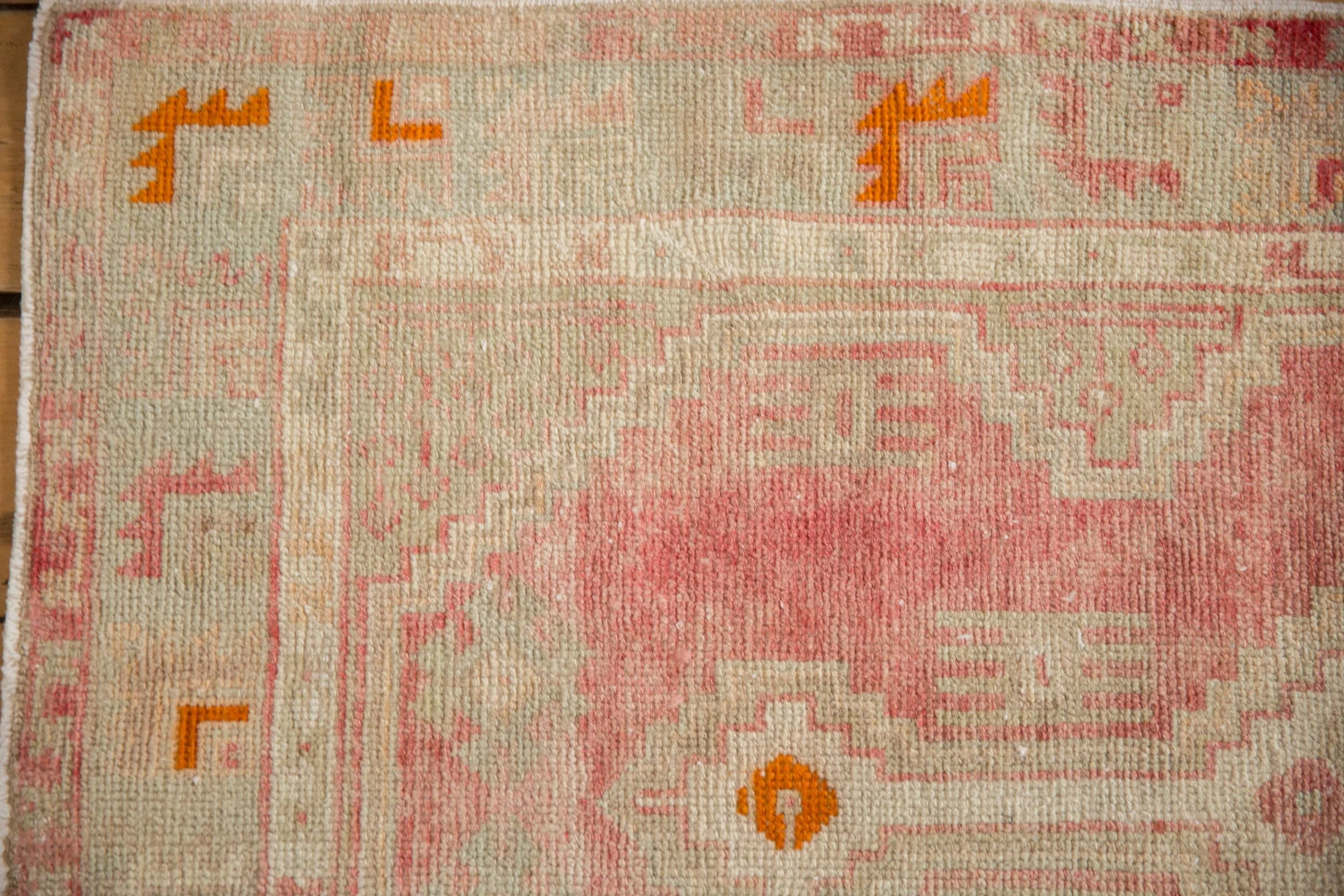 2.5x5 Vintage Distressed Oushak Rug Runner - Image 3