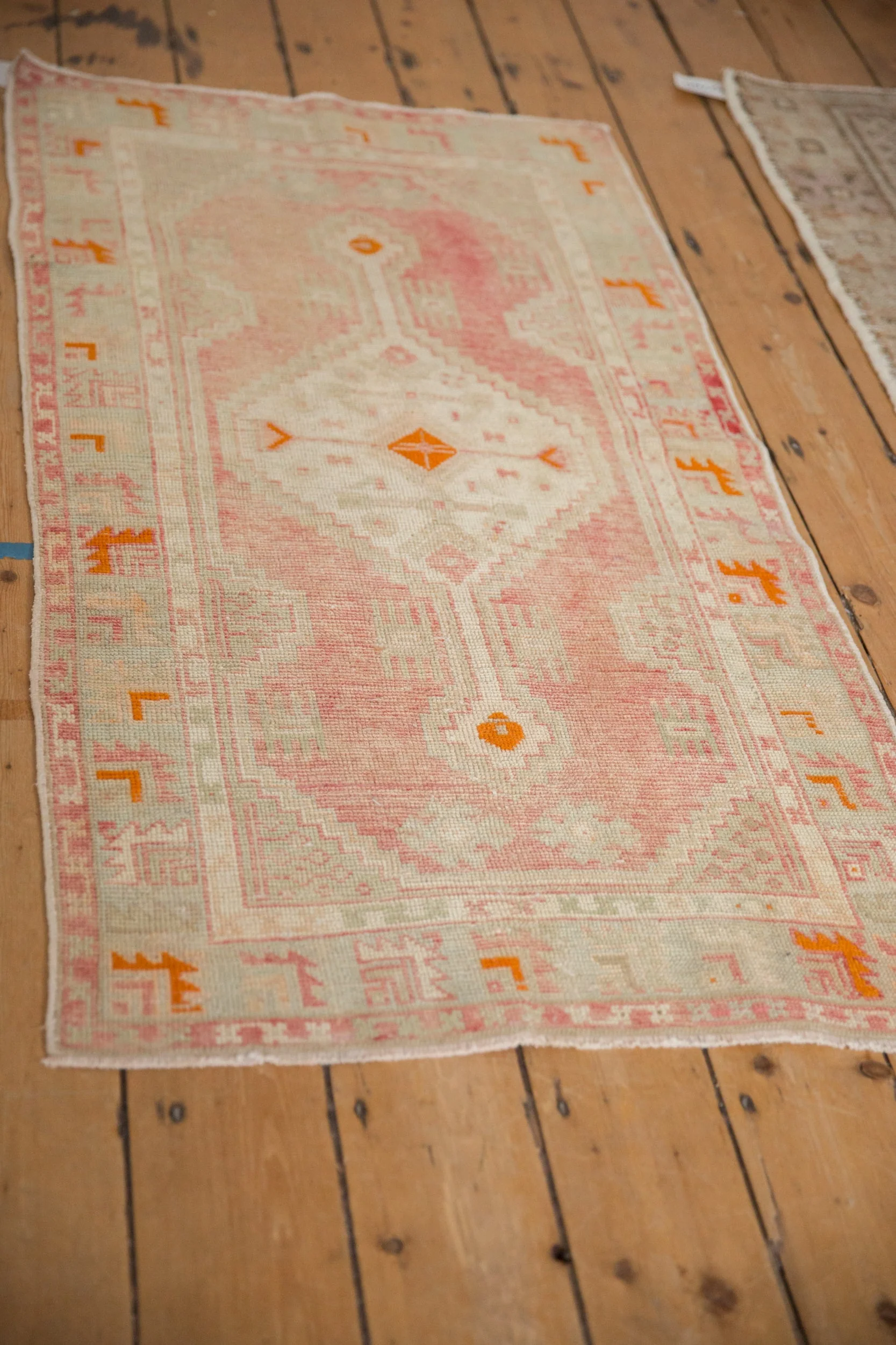 2.5x5 Vintage Distressed Oushak Rug Runner - Image 6