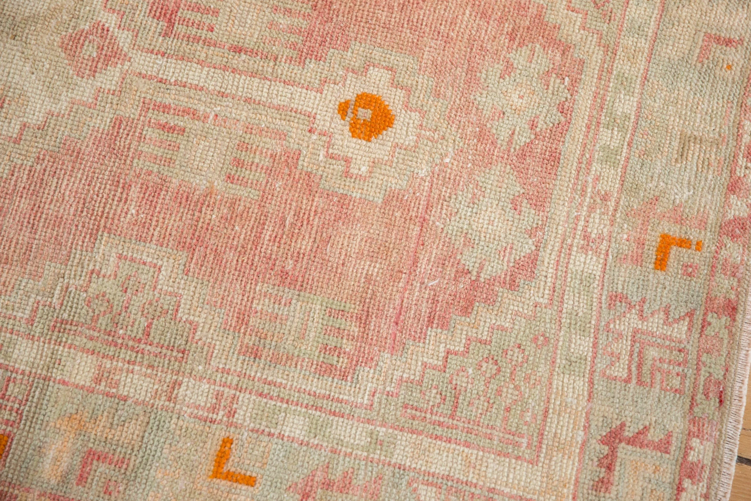 2.5x5 Vintage Distressed Oushak Rug Runner - Image 8