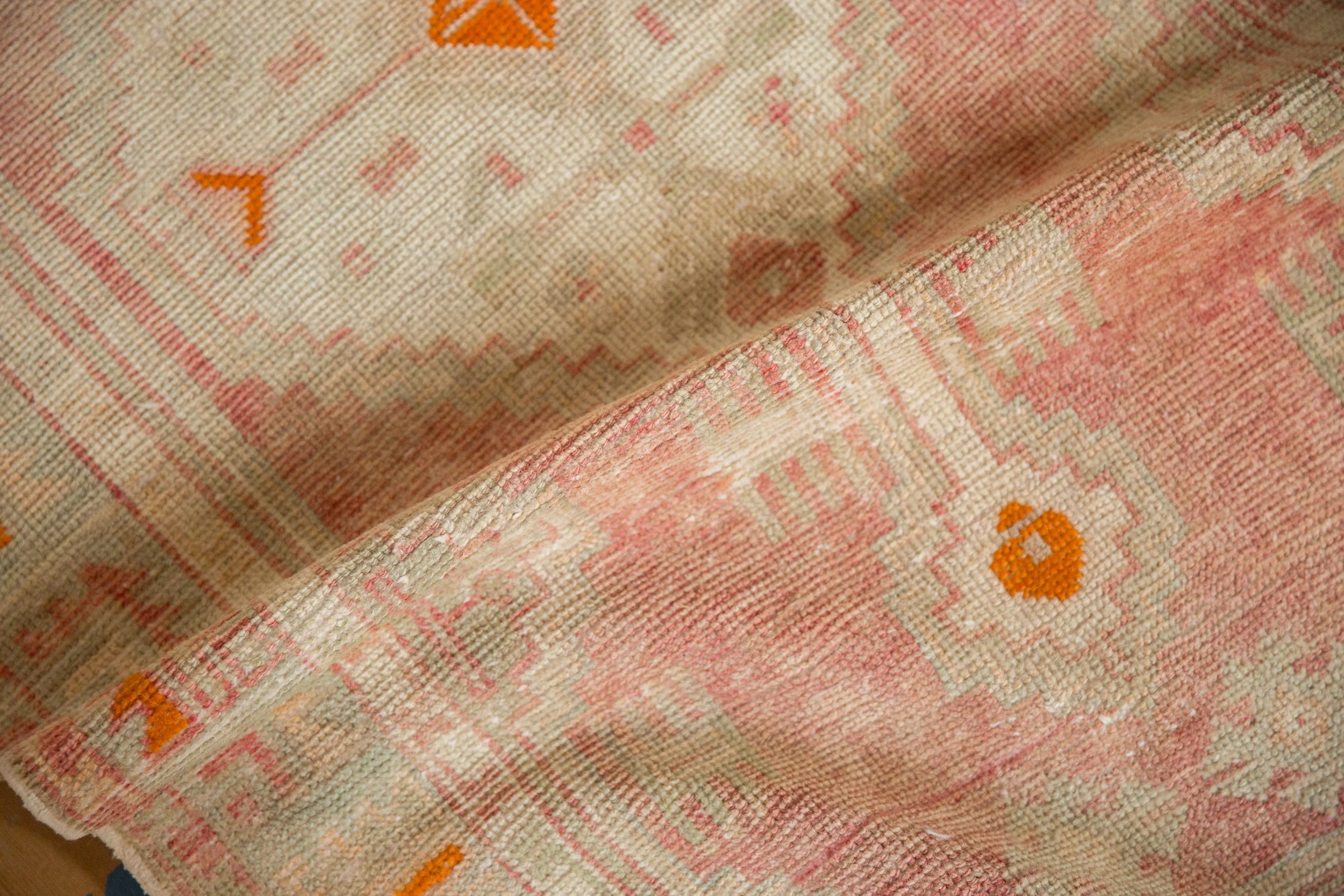 2.5x5 Vintage Distressed Oushak Rug Runner - Image 9