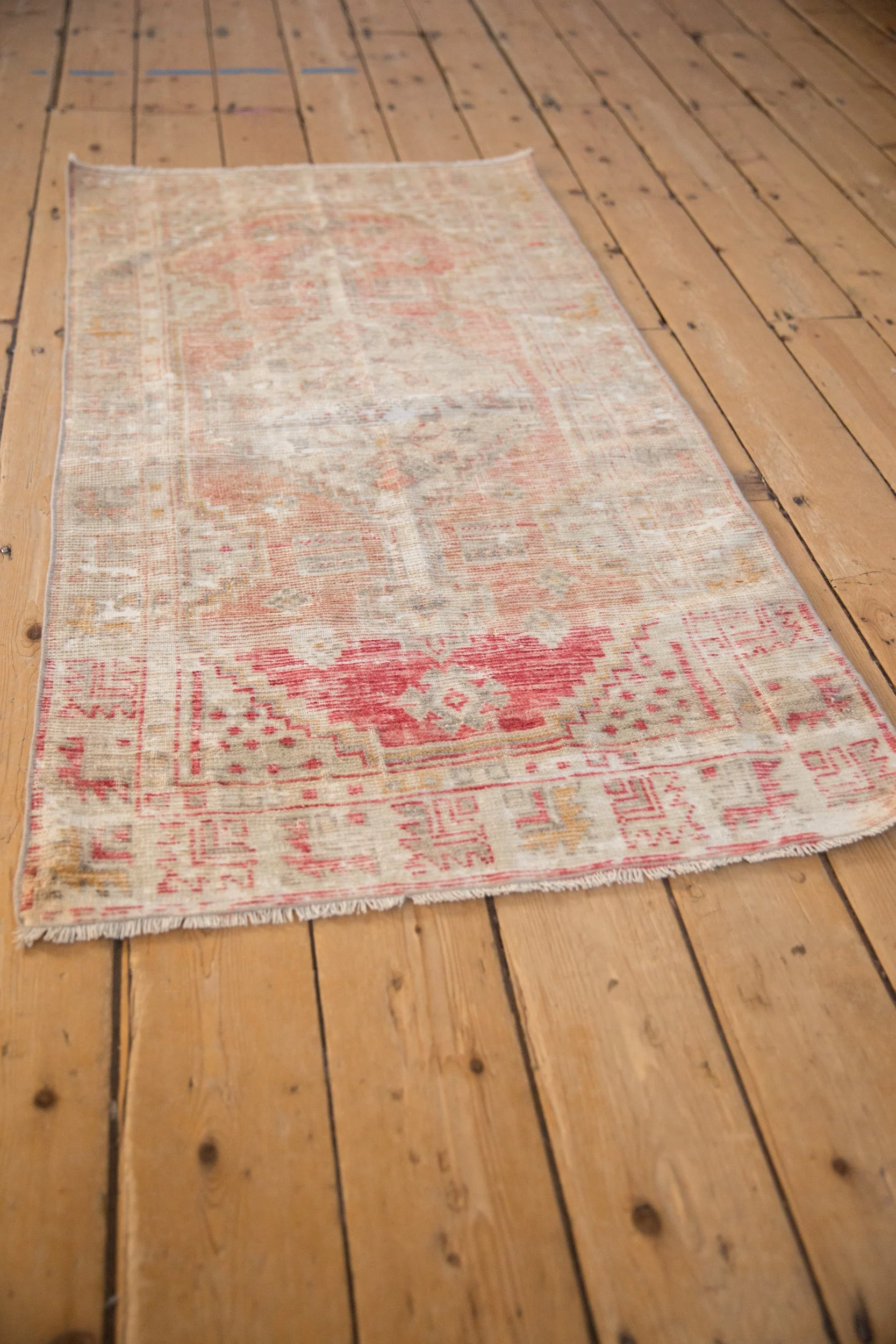 2.5x5 Vintage Distressed Oushak Rug Runner - Image 4