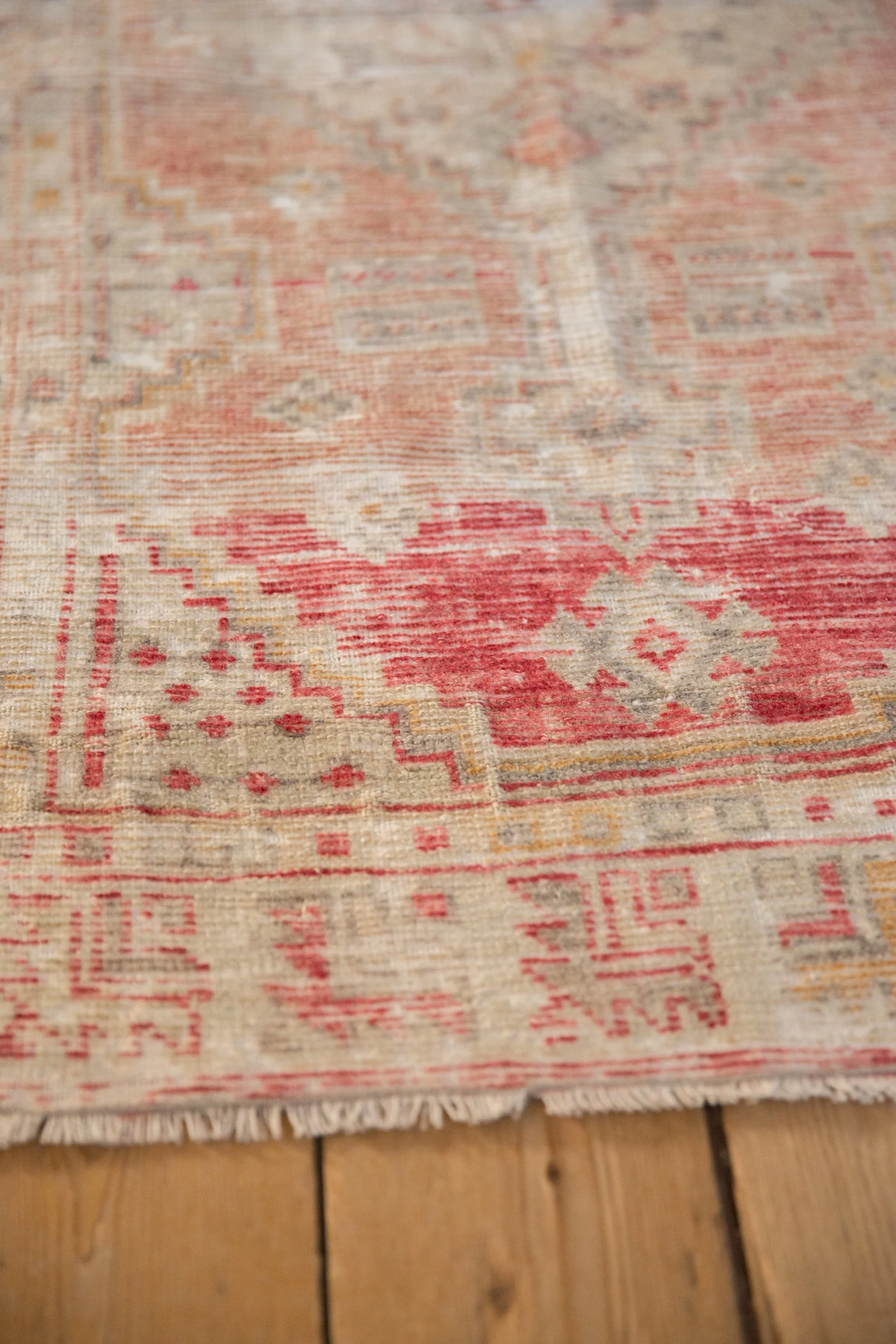 2.5x5 Vintage Distressed Oushak Rug Runner - Image 5