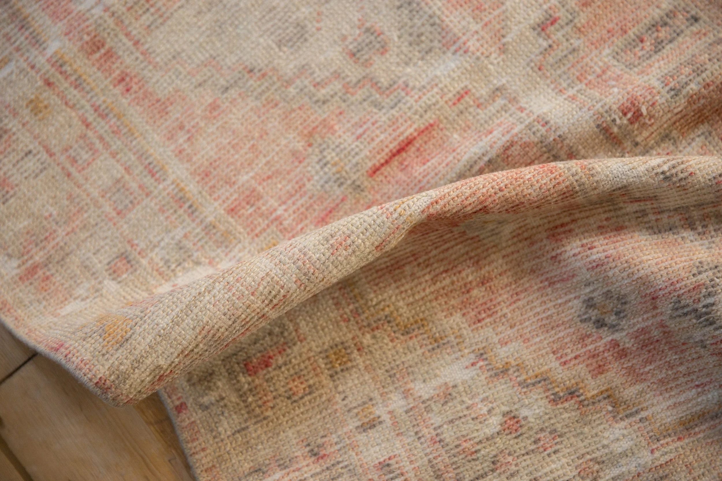2.5x5 Vintage Distressed Oushak Rug Runner - Image 9