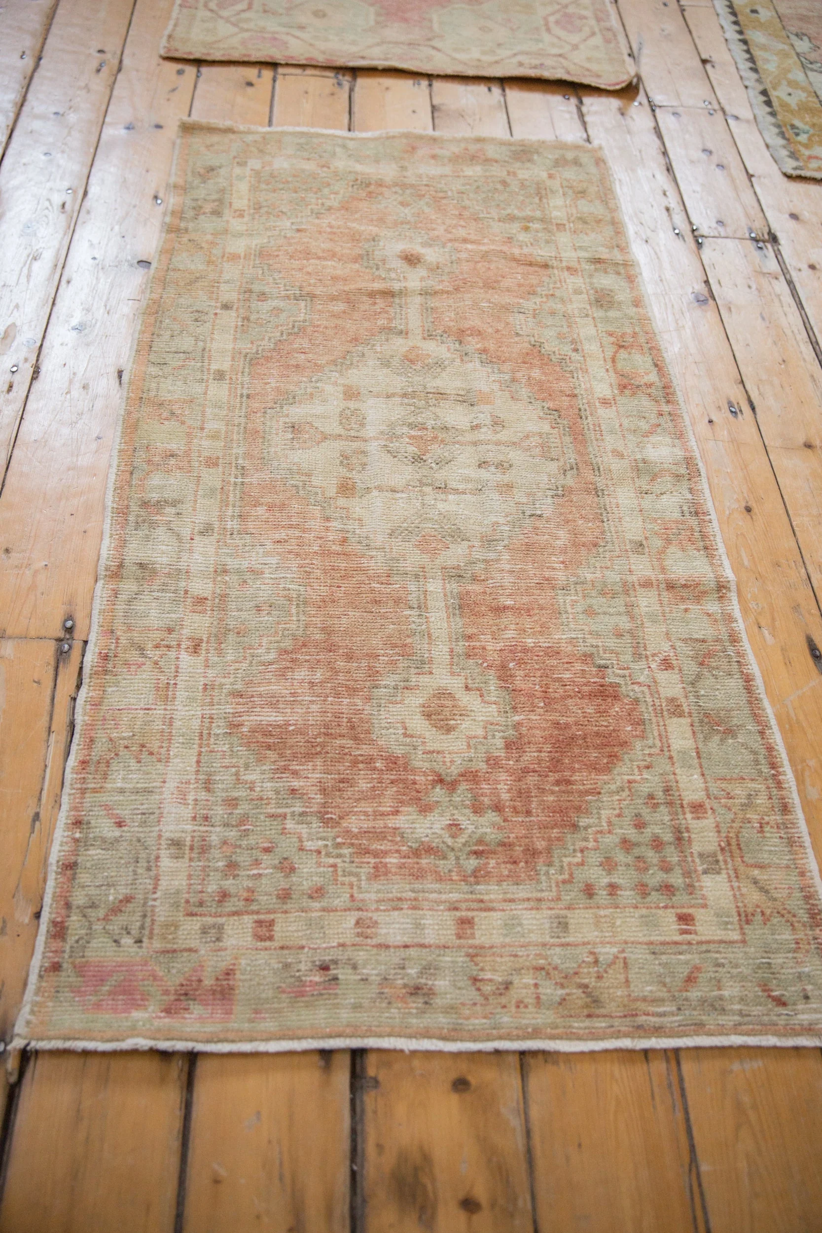 2.5x5 Vintage Distressed Oushak Rug Runner - Image 6