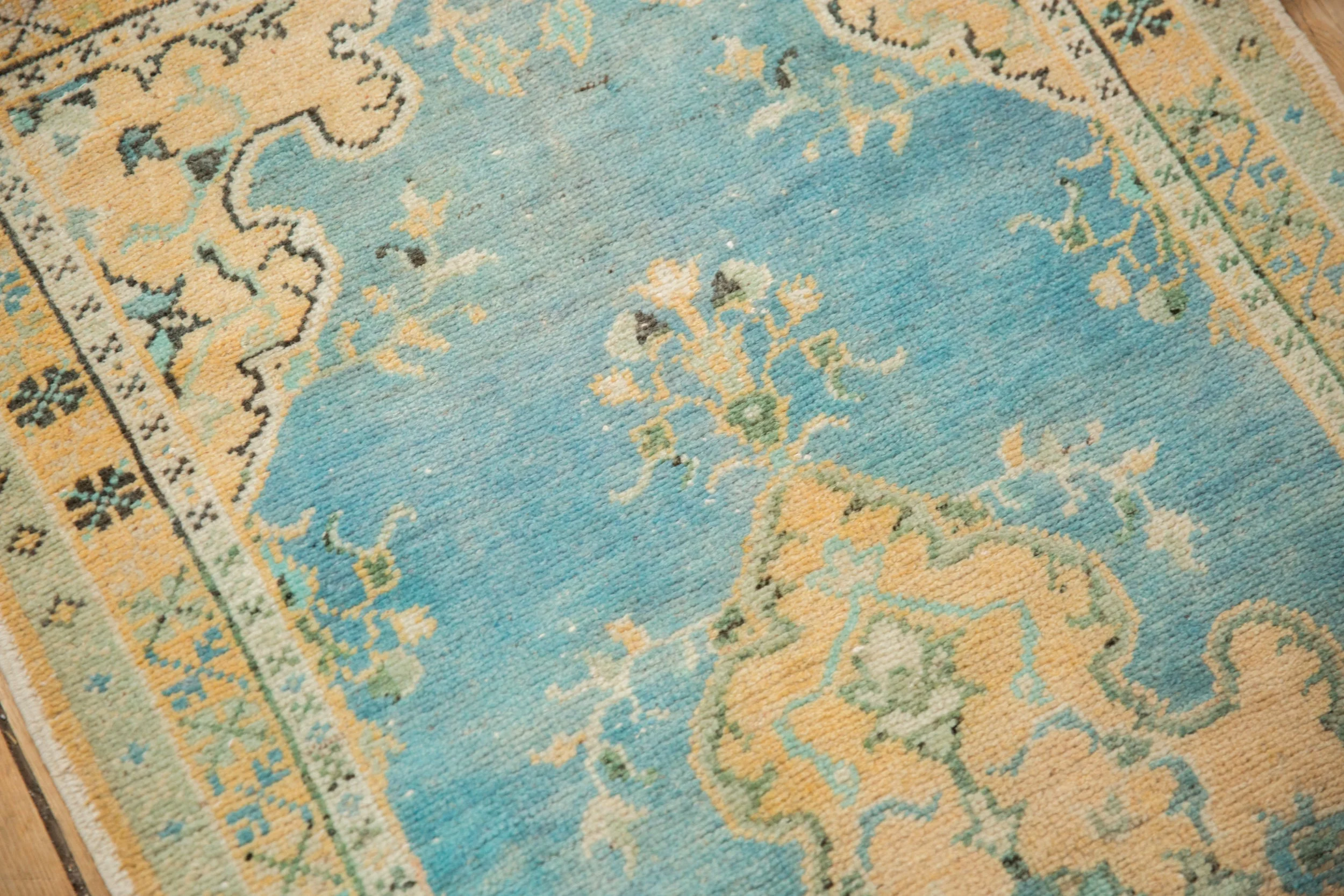 2.5x5 Vintage Distressed Oushak Rug Runner - Image 7