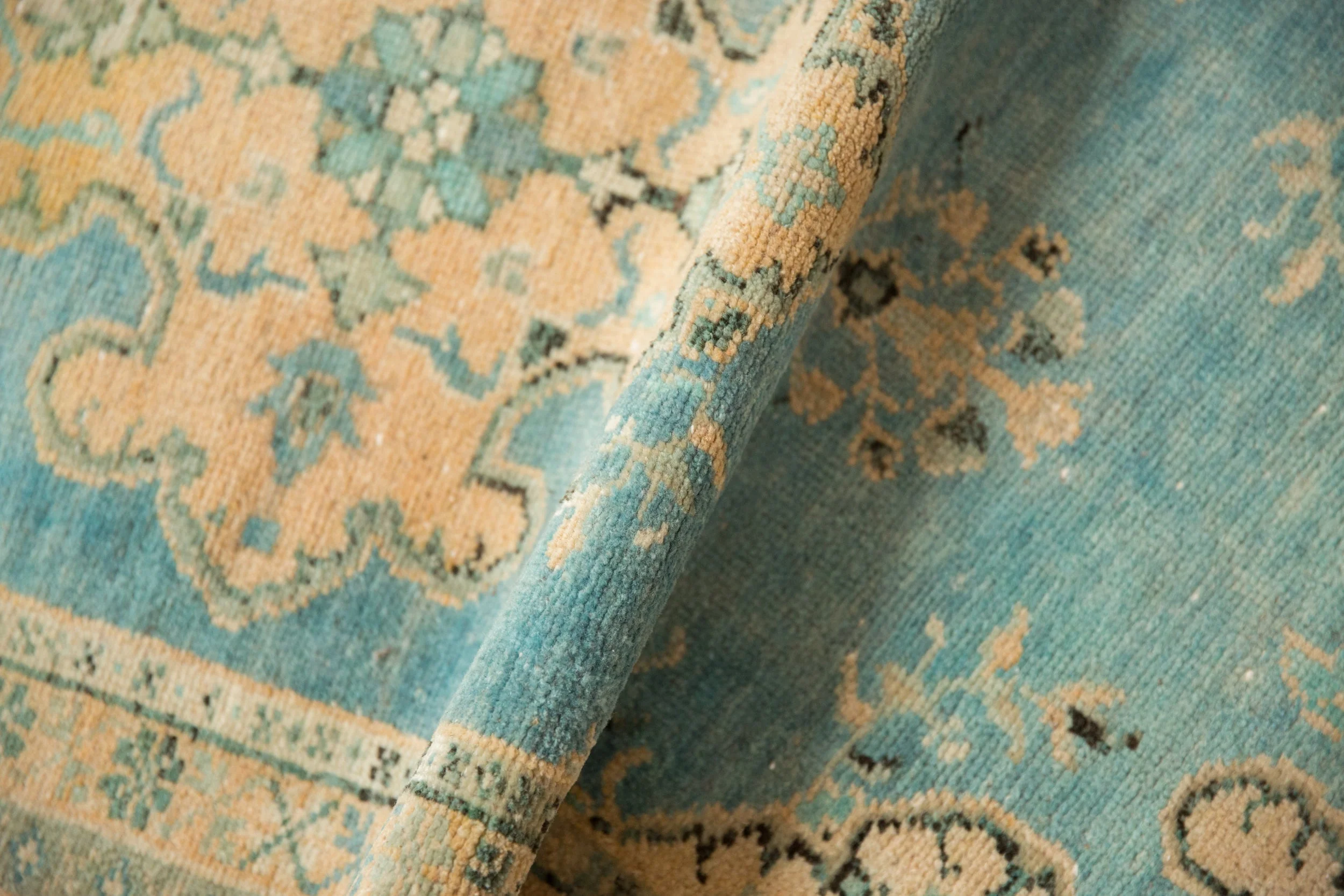 2.5x5 Vintage Distressed Oushak Rug Runner - Image 8