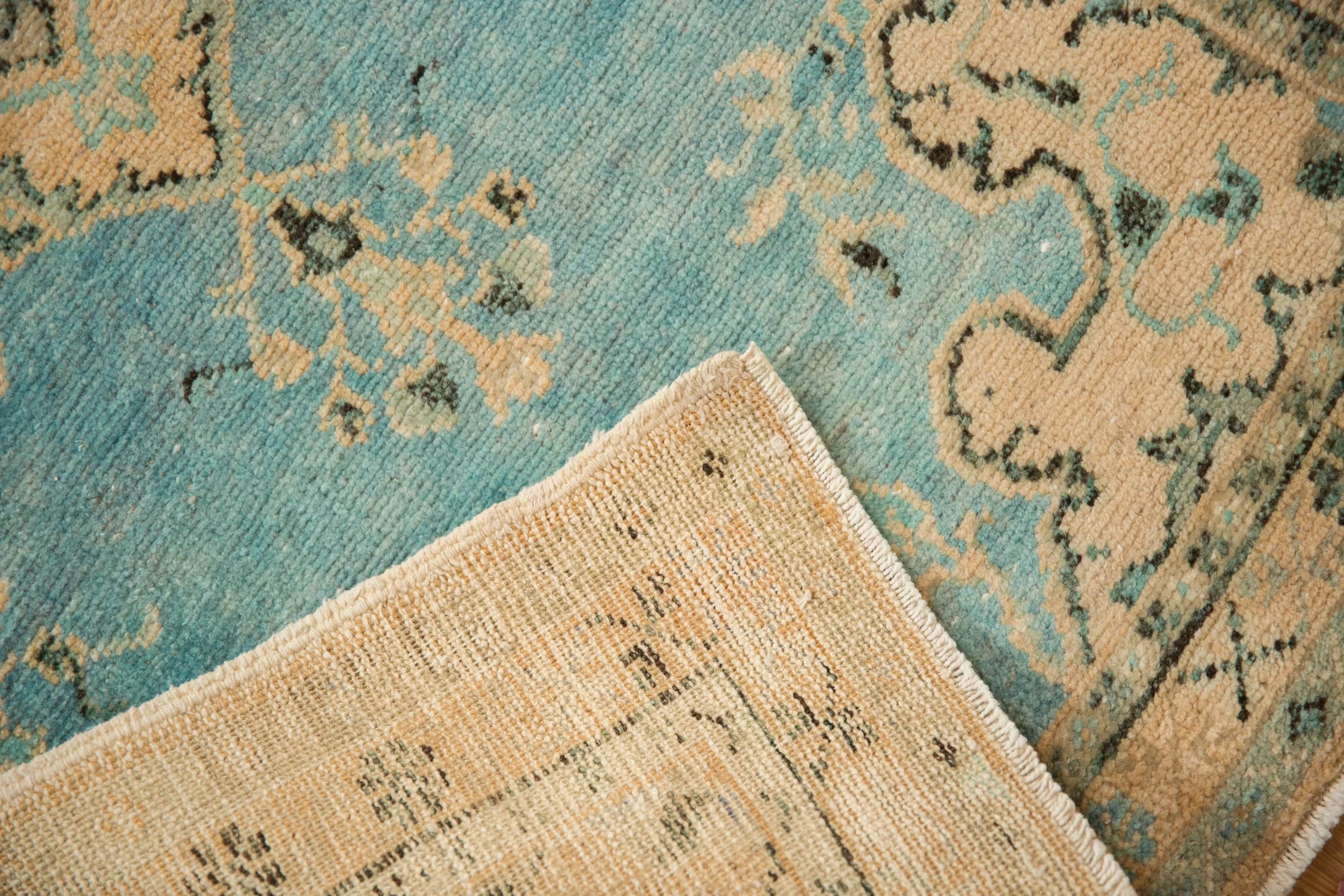 2.5x5 Vintage Distressed Oushak Rug Runner - Image 9