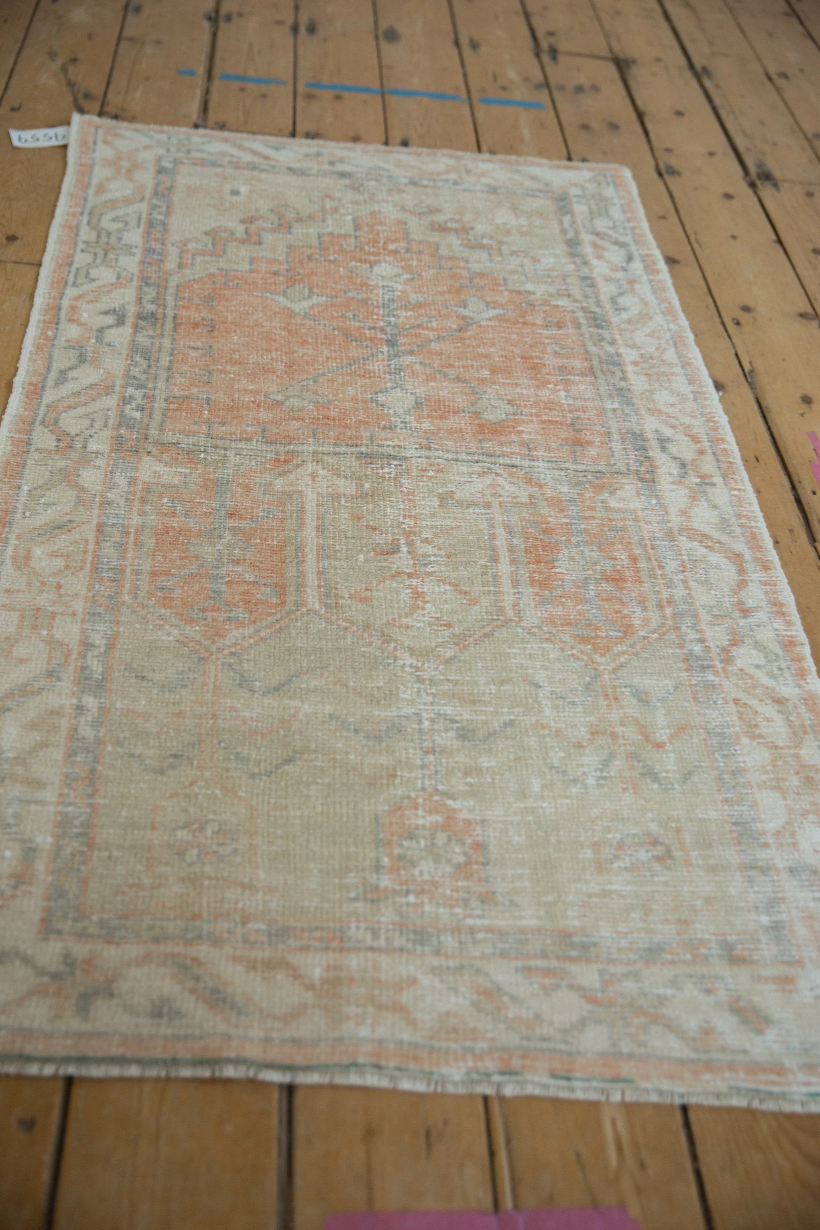 2.5x5 Vintage Distressed Oushak Rug Runner - Image 3