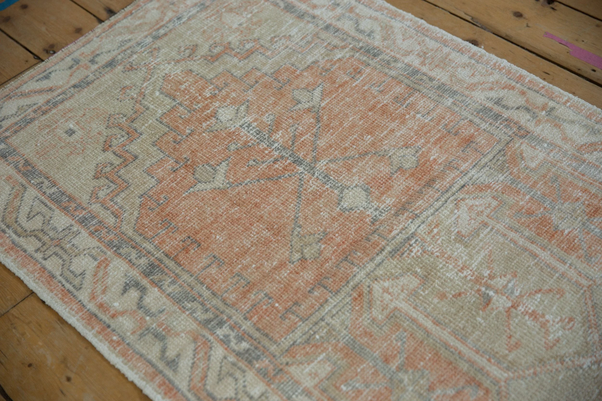 2.5x5 Vintage Distressed Oushak Rug Runner - Image 4