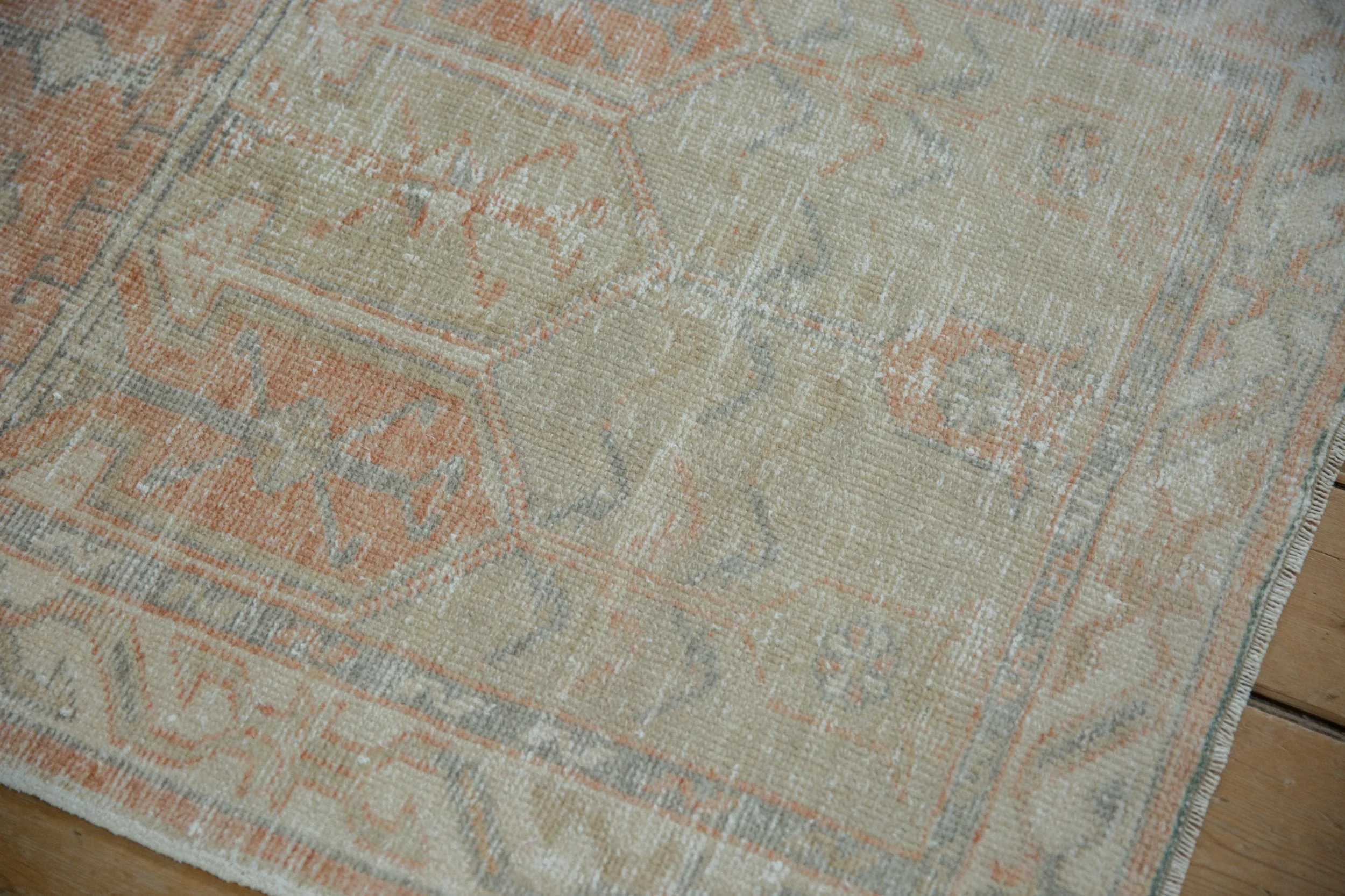 2.5x5 Vintage Distressed Oushak Rug Runner - Image 5
