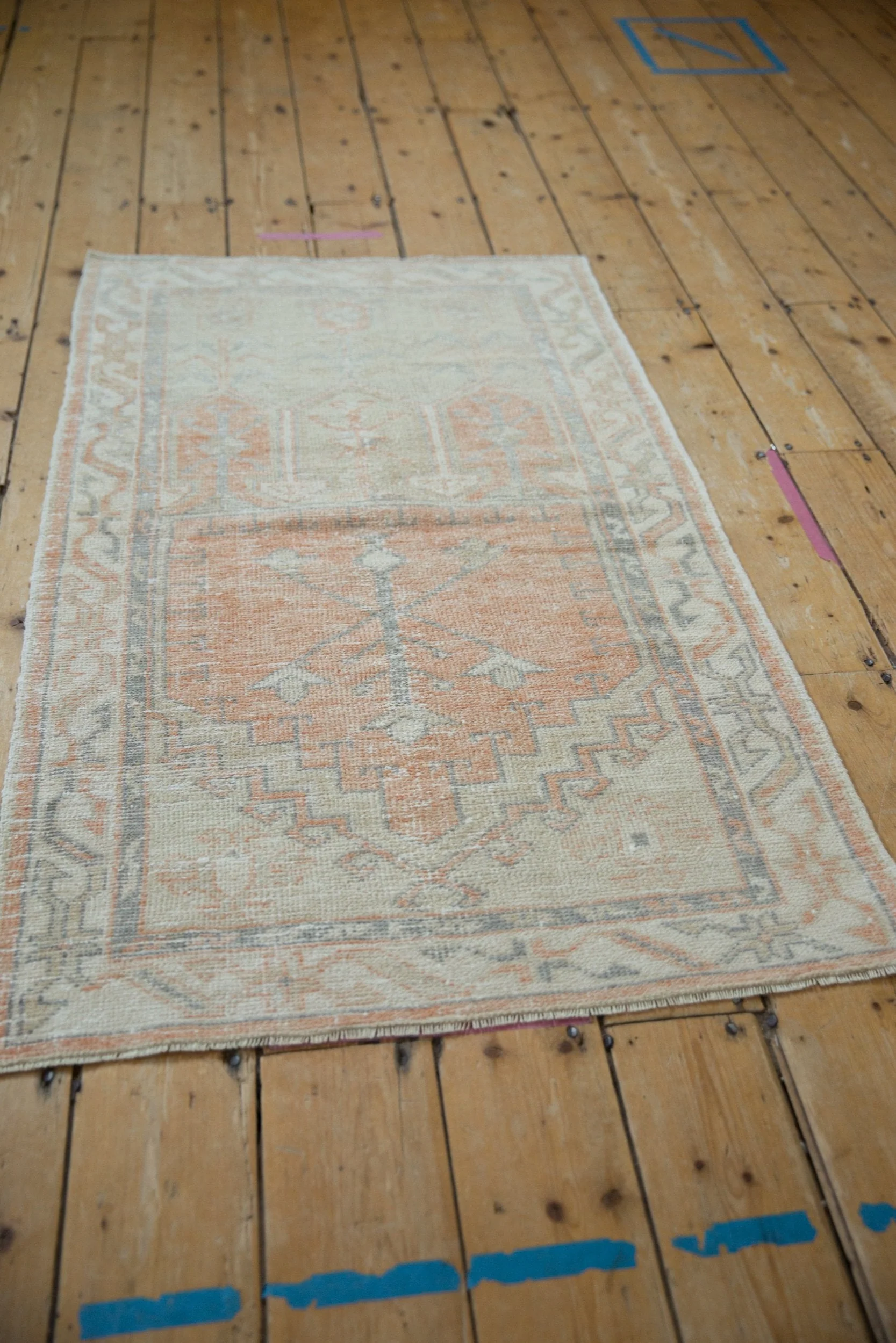 2.5x5 Vintage Distressed Oushak Rug Runner - Image 6