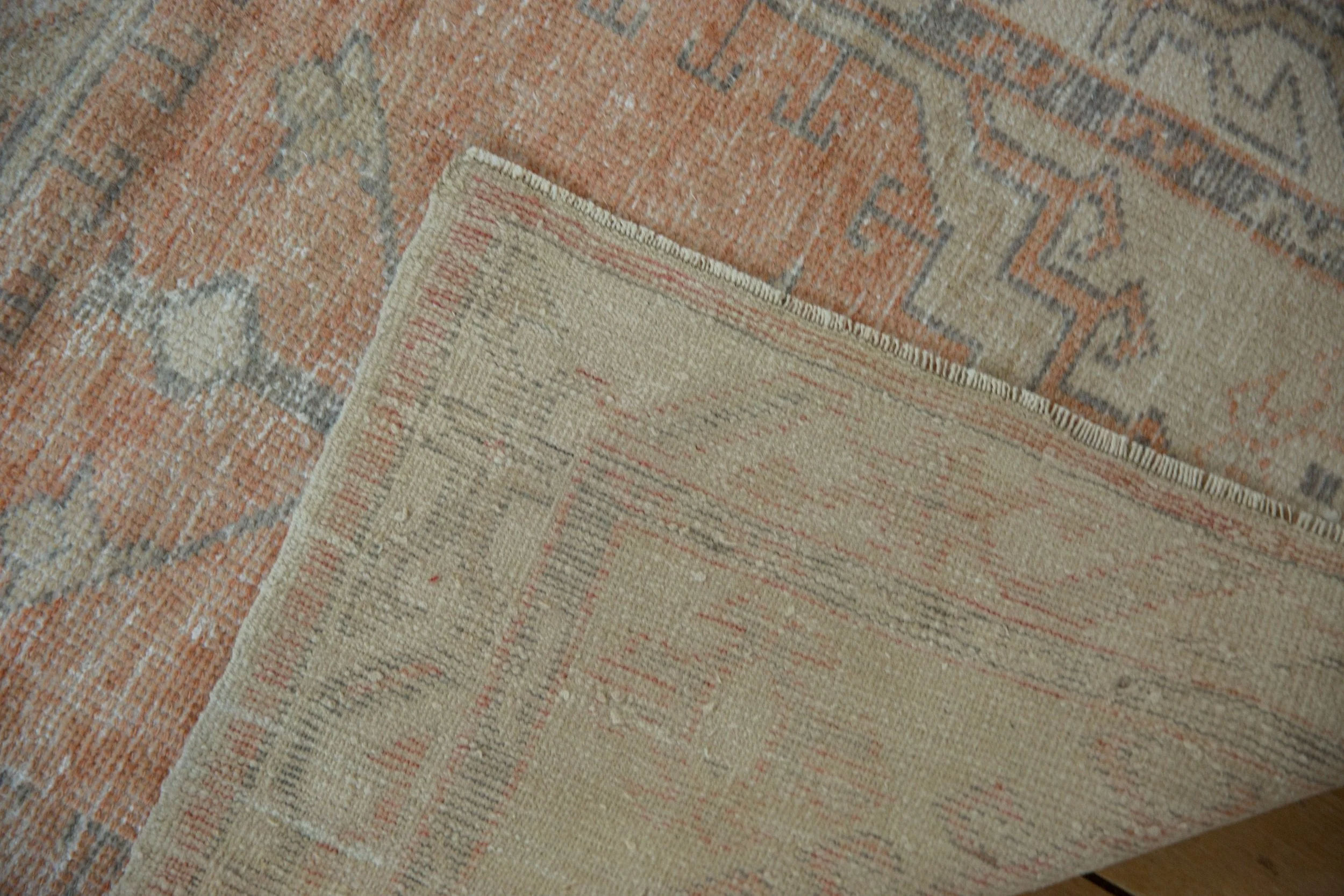 2.5x5 Vintage Distressed Oushak Rug Runner - Image 9
