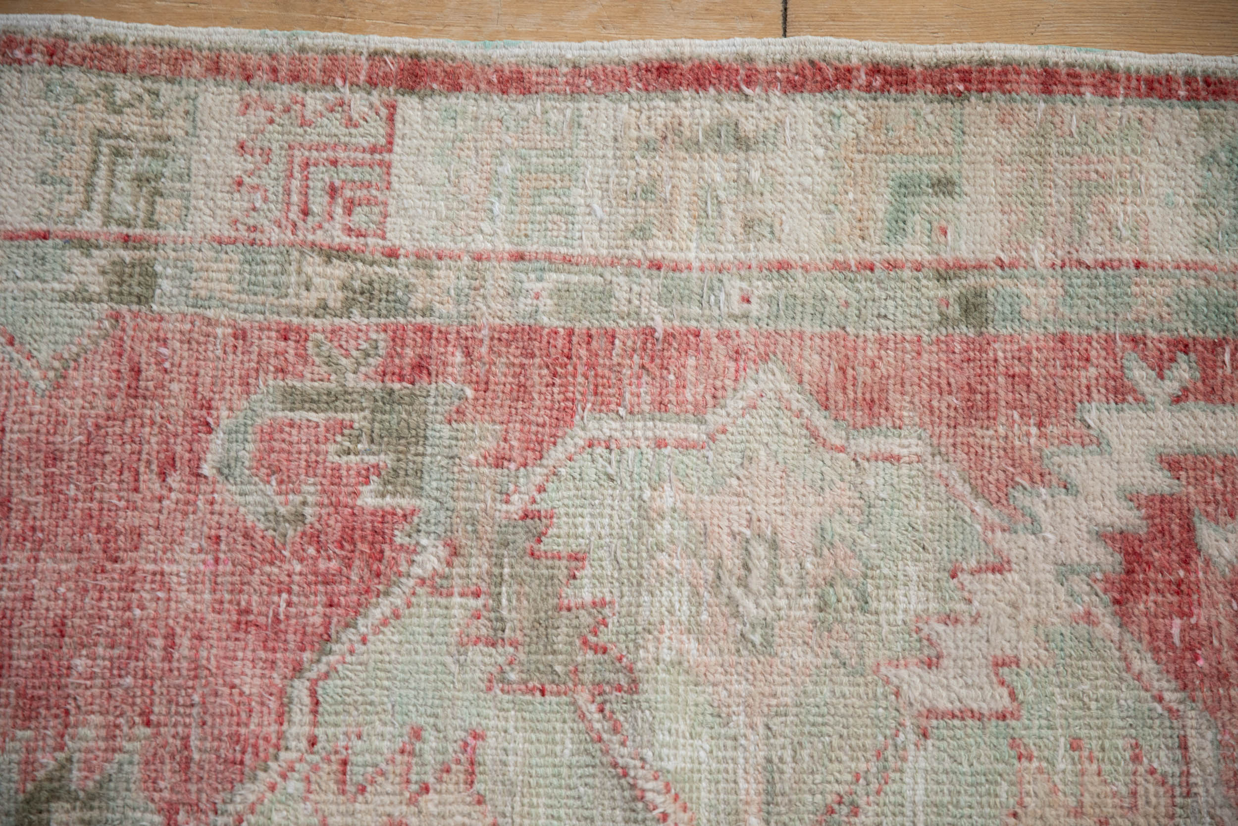 2.5x5 Vintage Distressed Oushak Rug Runner - Image 3