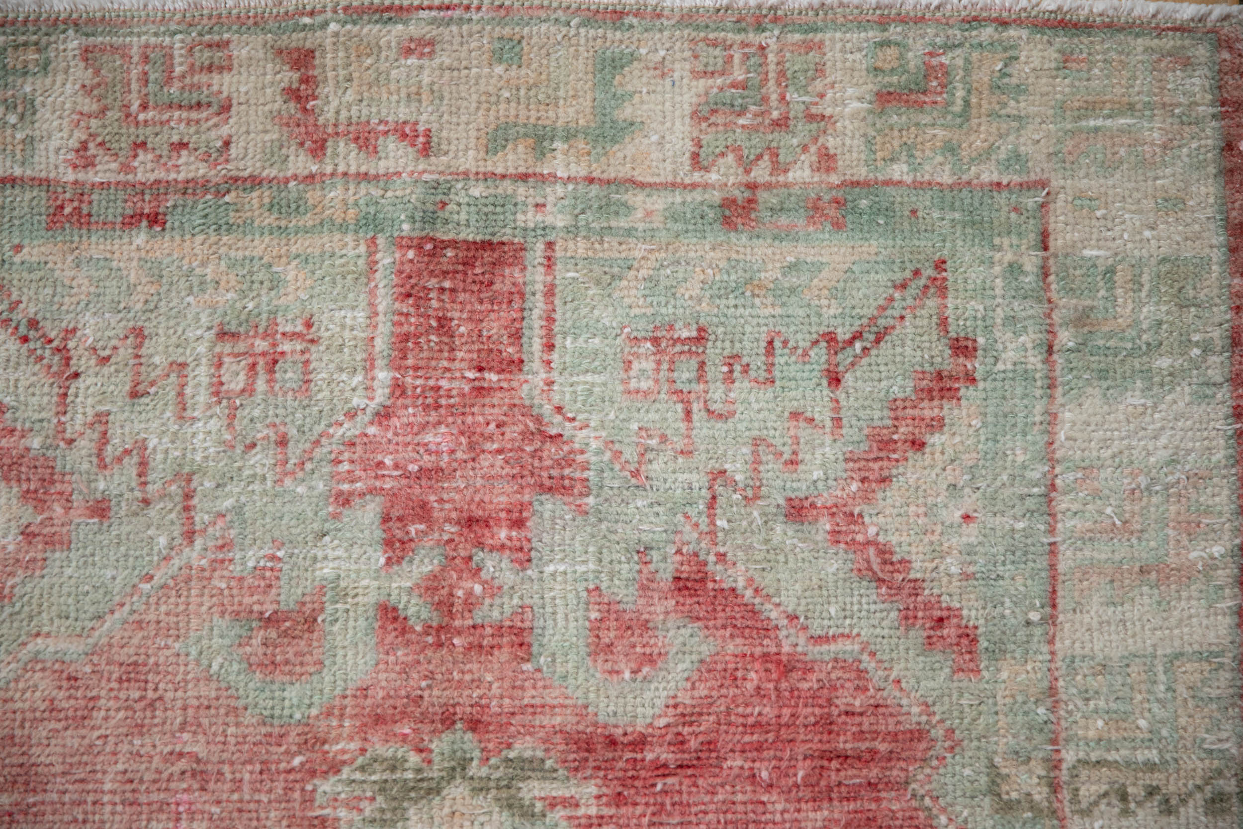 2.5x5 Vintage Distressed Oushak Rug Runner - Image 4