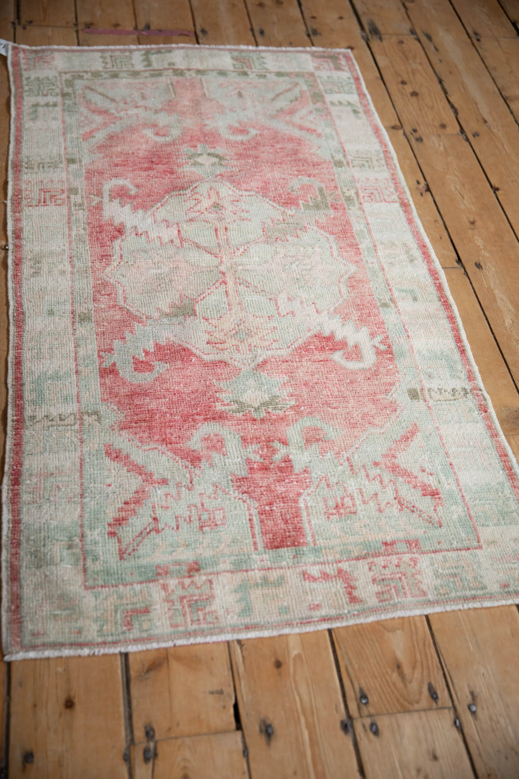 2.5x5 Vintage Distressed Oushak Rug Runner - Image 5