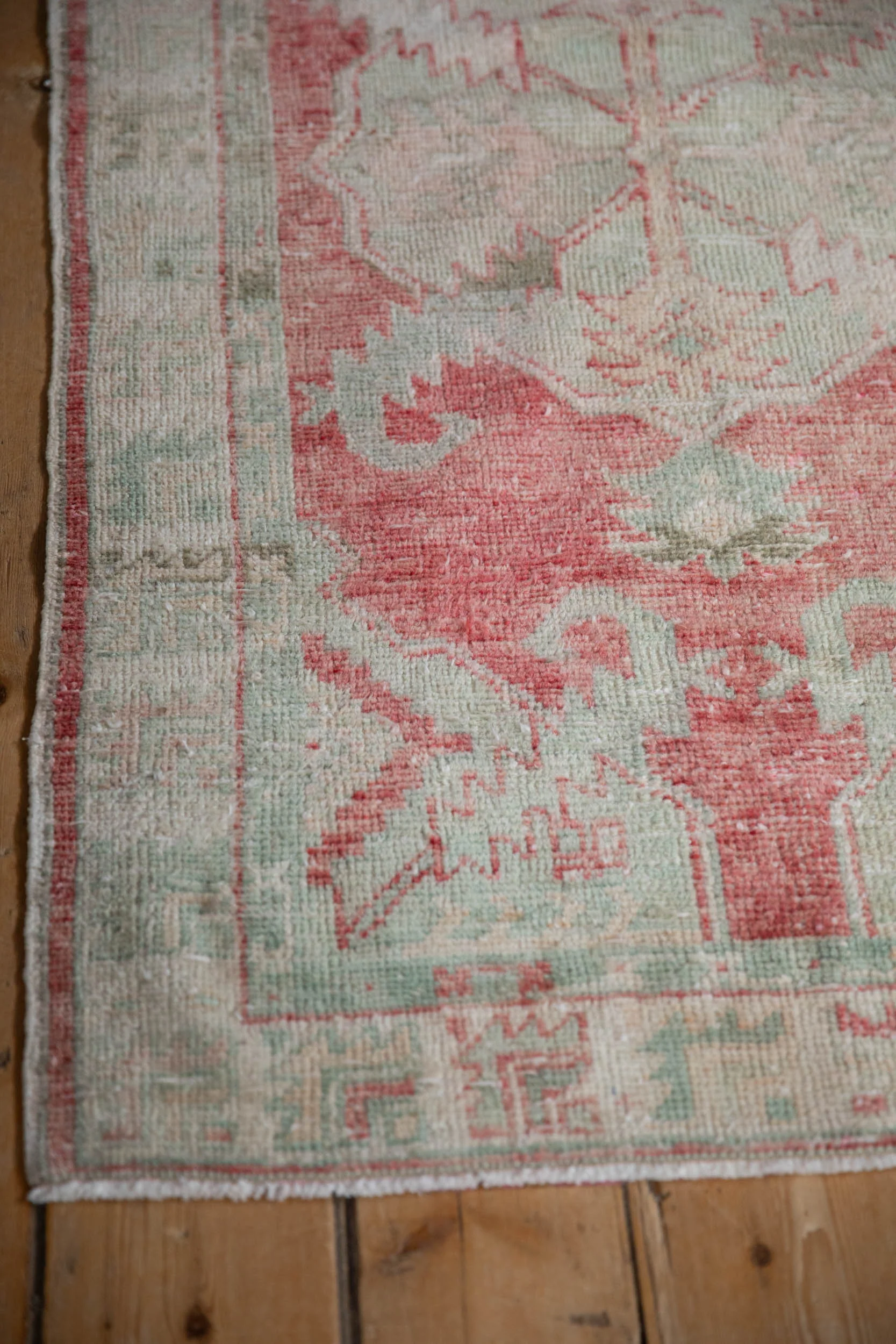 2.5x5 Vintage Distressed Oushak Rug Runner - Image 6