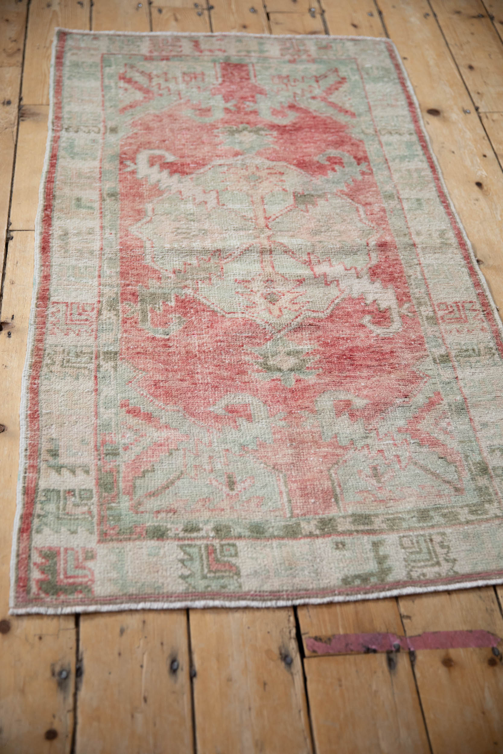 2.5x5 Vintage Distressed Oushak Rug Runner - Image 7