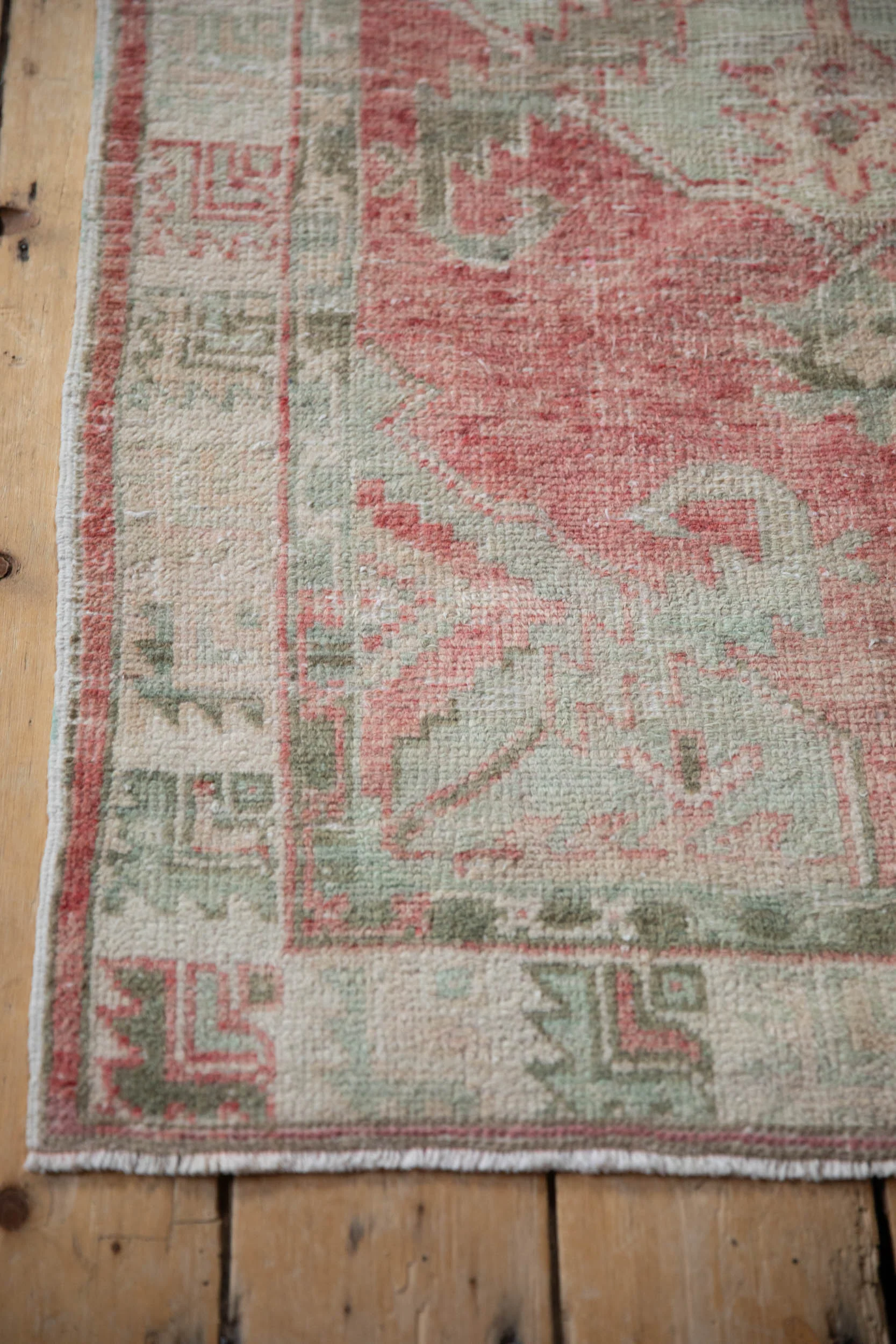 2.5x5 Vintage Distressed Oushak Rug Runner - Image 8