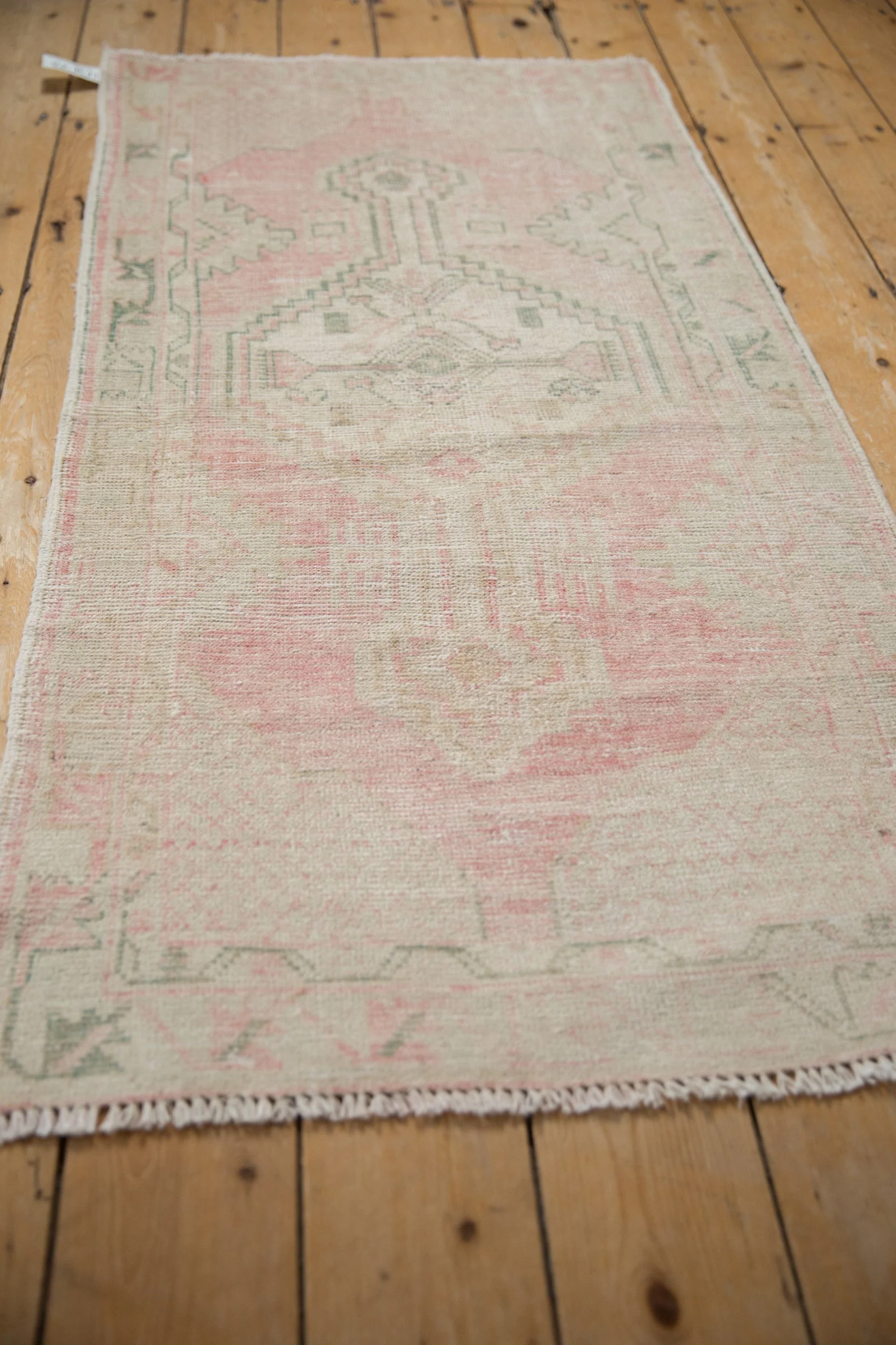 2.5x5 Vintage Distressed Oushak Rug Runner - Image 3