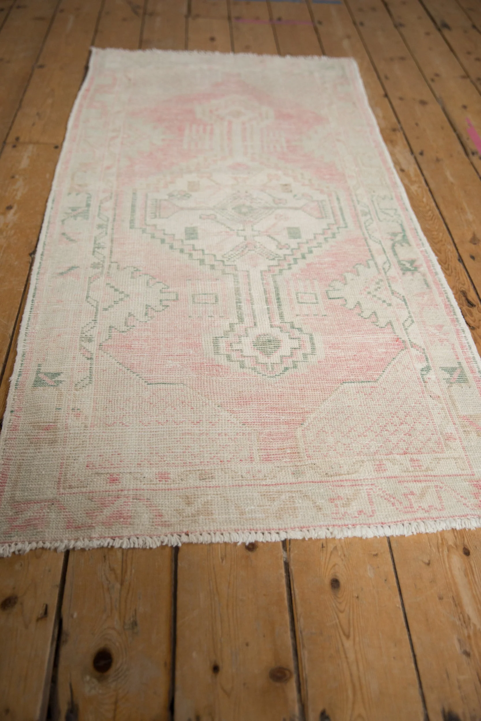 2.5x5 Vintage Distressed Oushak Rug Runner - Image 5
