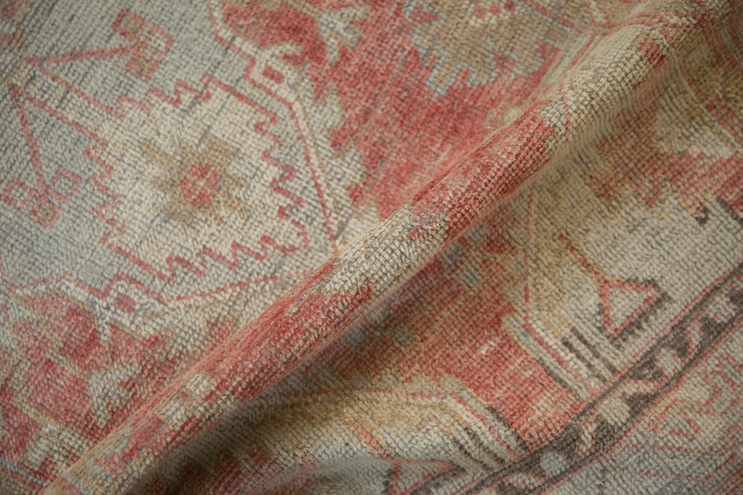 2.5x5 Vintage Distressed Oushak Rug Runner - Image 10