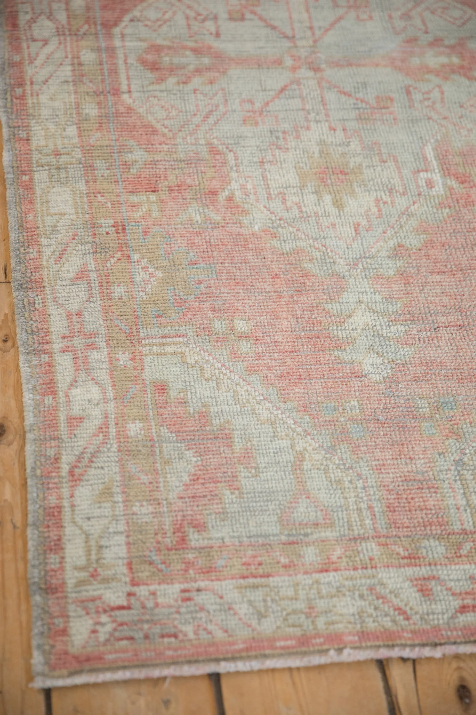 2.5x5 Vintage Distressed Oushak Rug Runner - Image 5