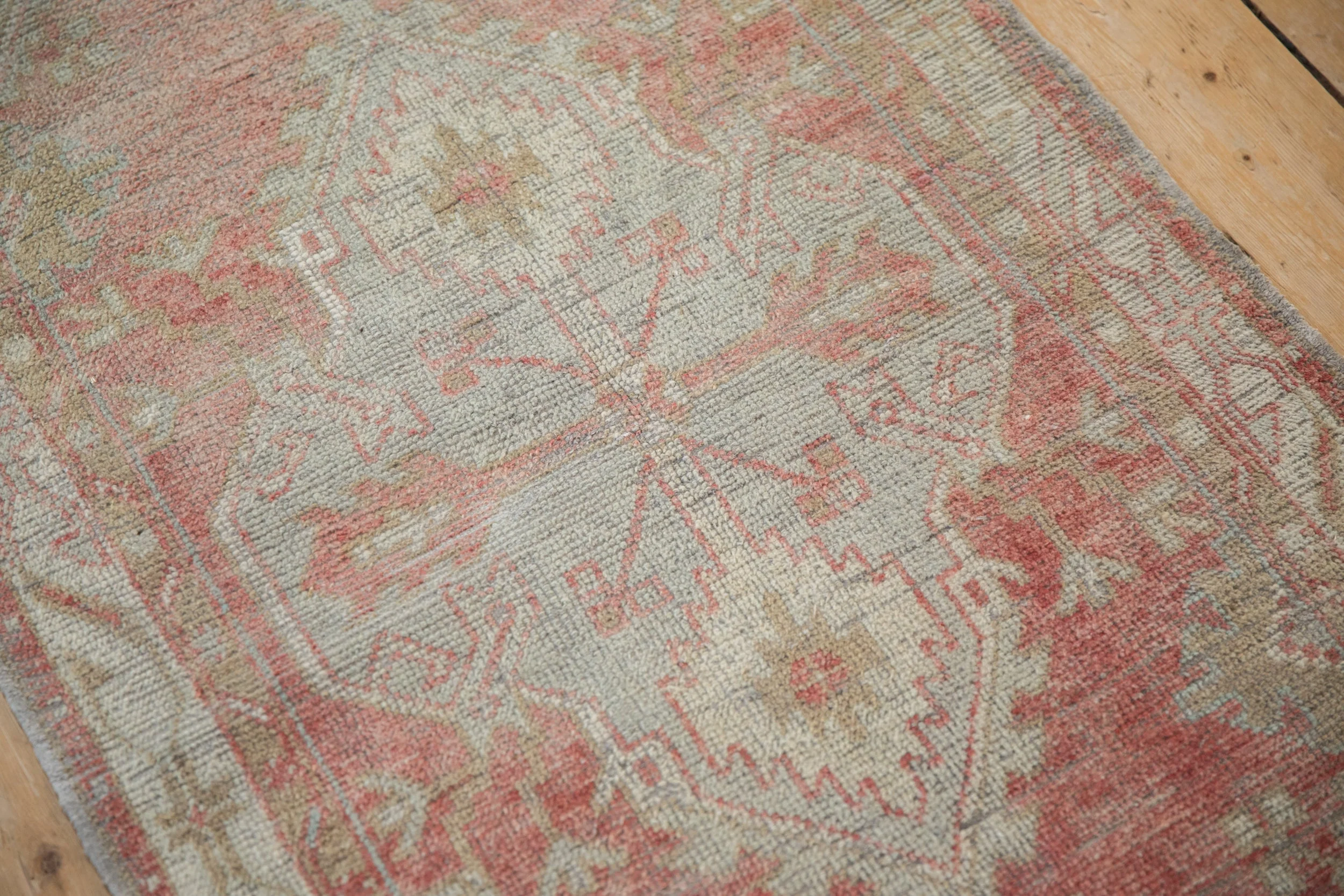 2.5x5 Vintage Distressed Oushak Rug Runner - Image 8
