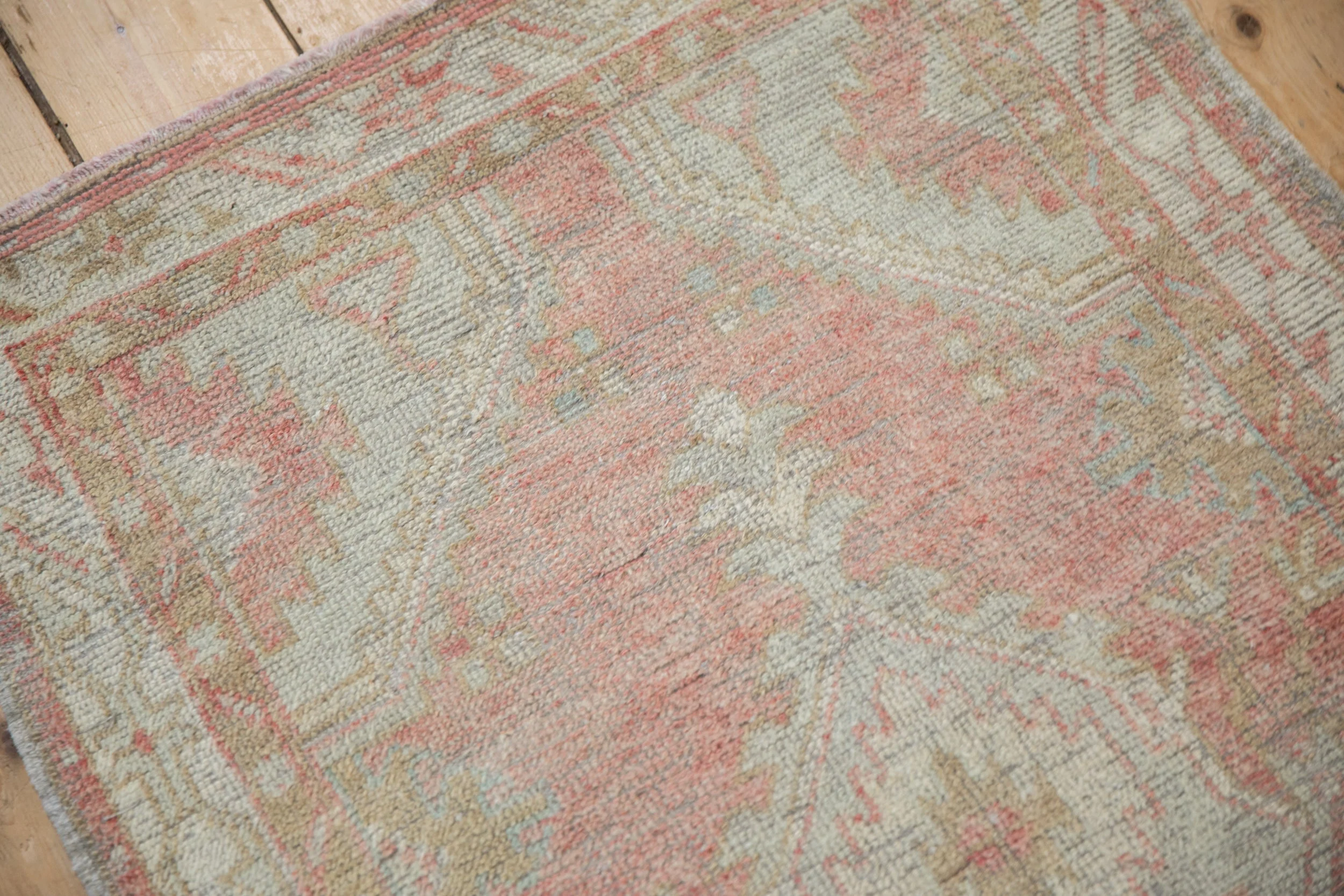 2.5x5 Vintage Distressed Oushak Rug Runner - Image 9