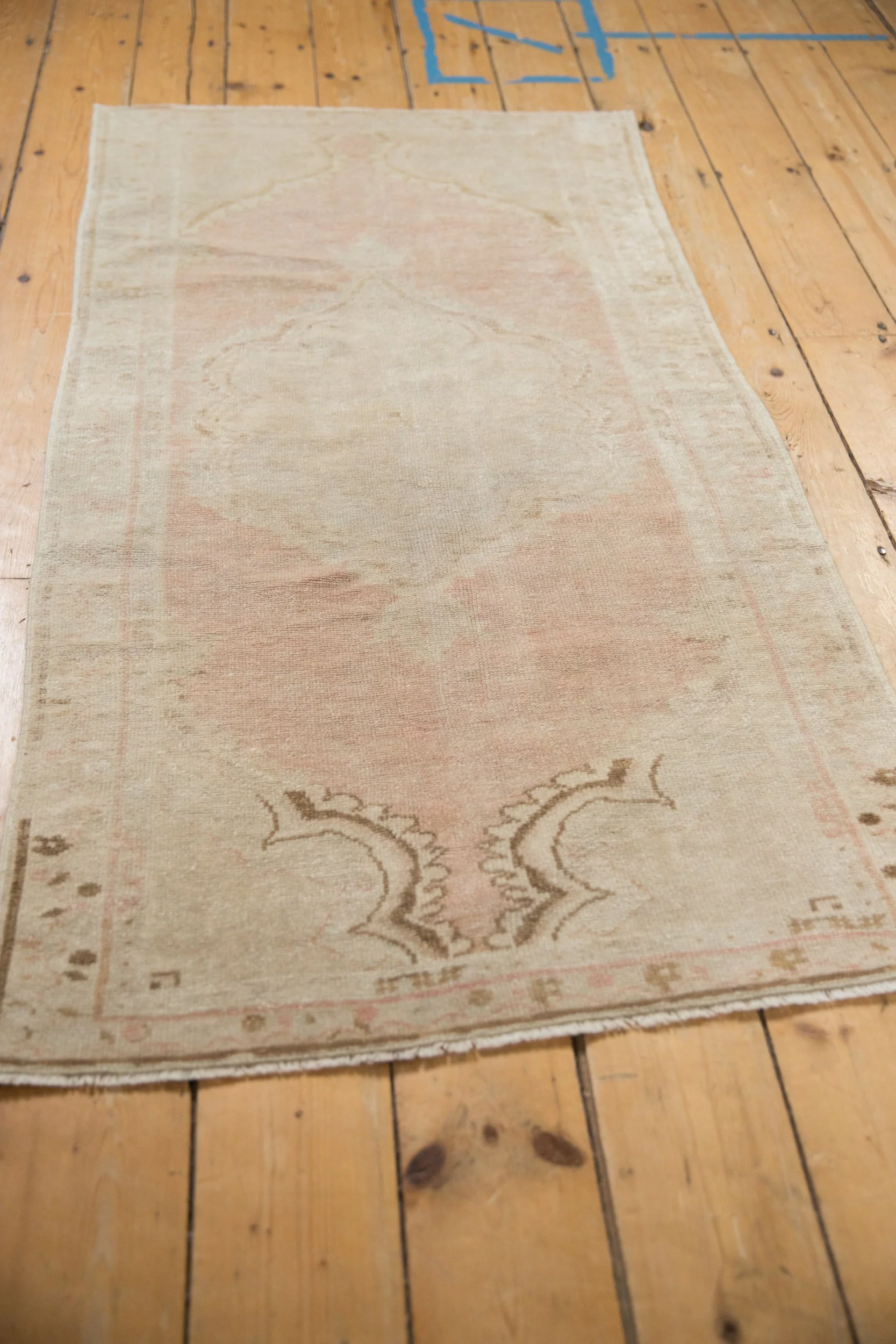 2.5x5 Vintage Distressed Oushak Rug Runner - Image 6
