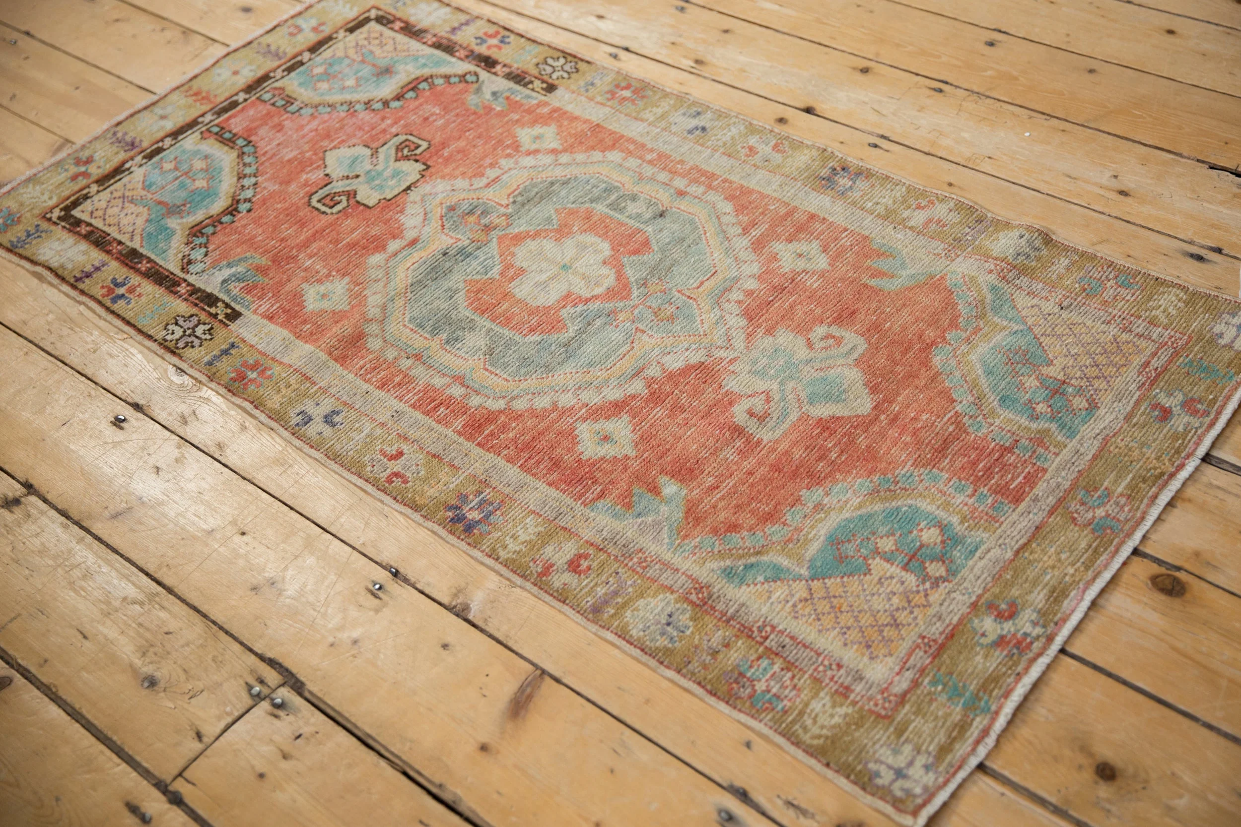 2.5x5 Vintage Distressed Oushak Rug Runner - Image 6