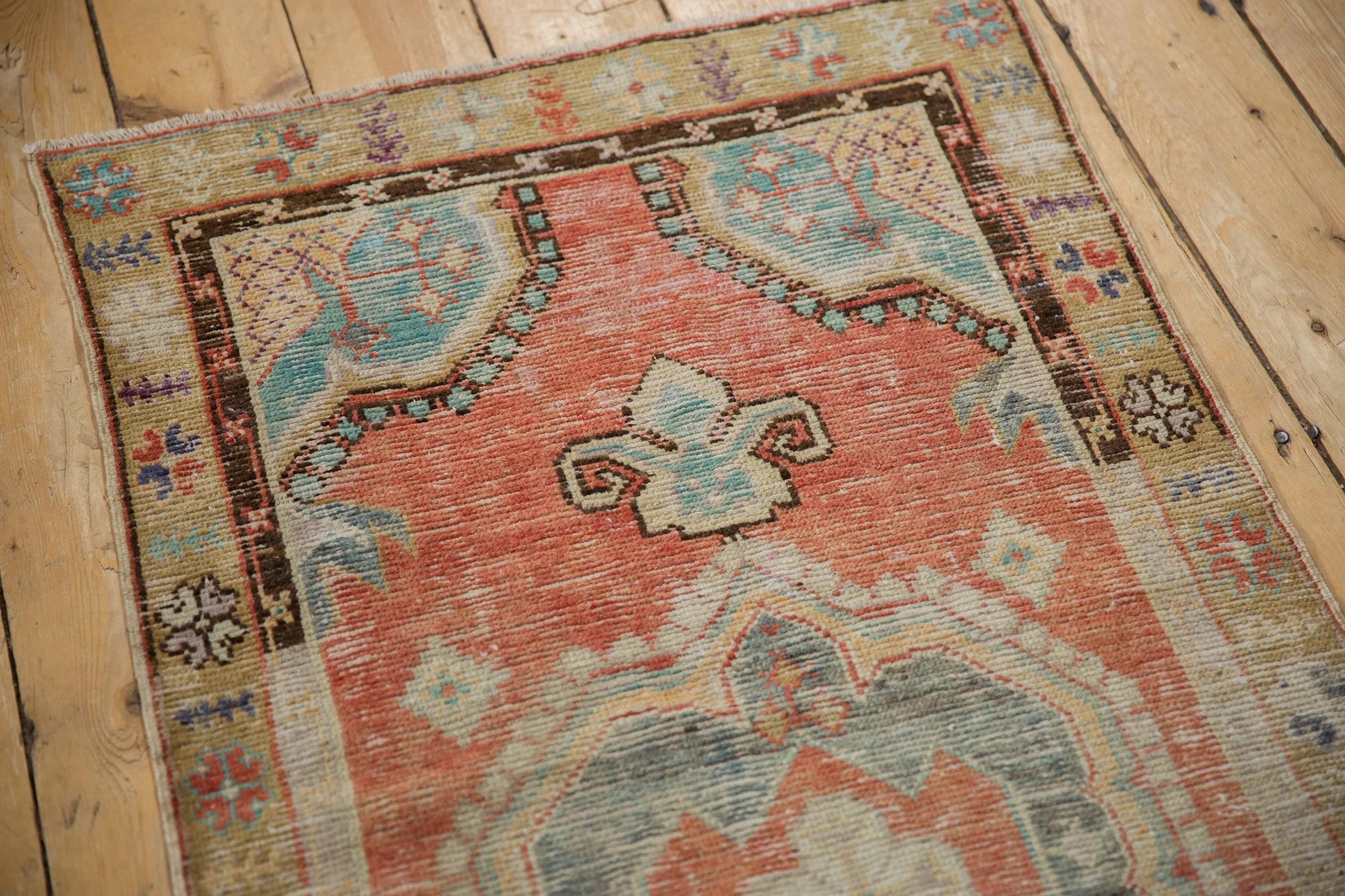 2.5x5 Vintage Distressed Oushak Rug Runner - Image 8