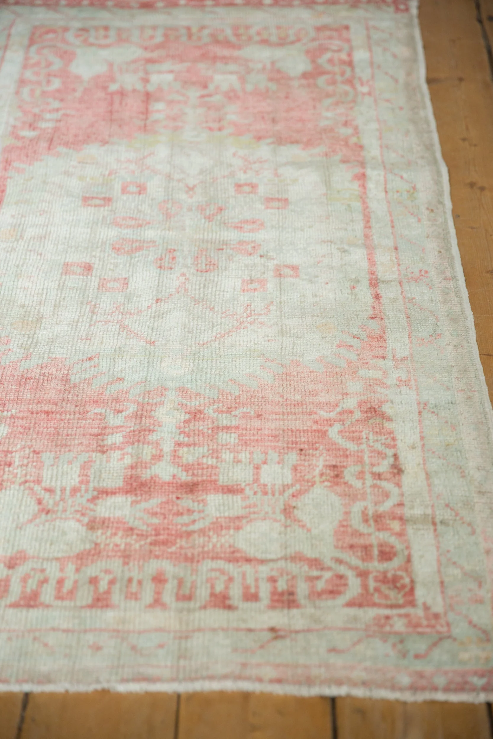 2.5x5 Vintage Distressed Oushak Rug Runner - Image 5