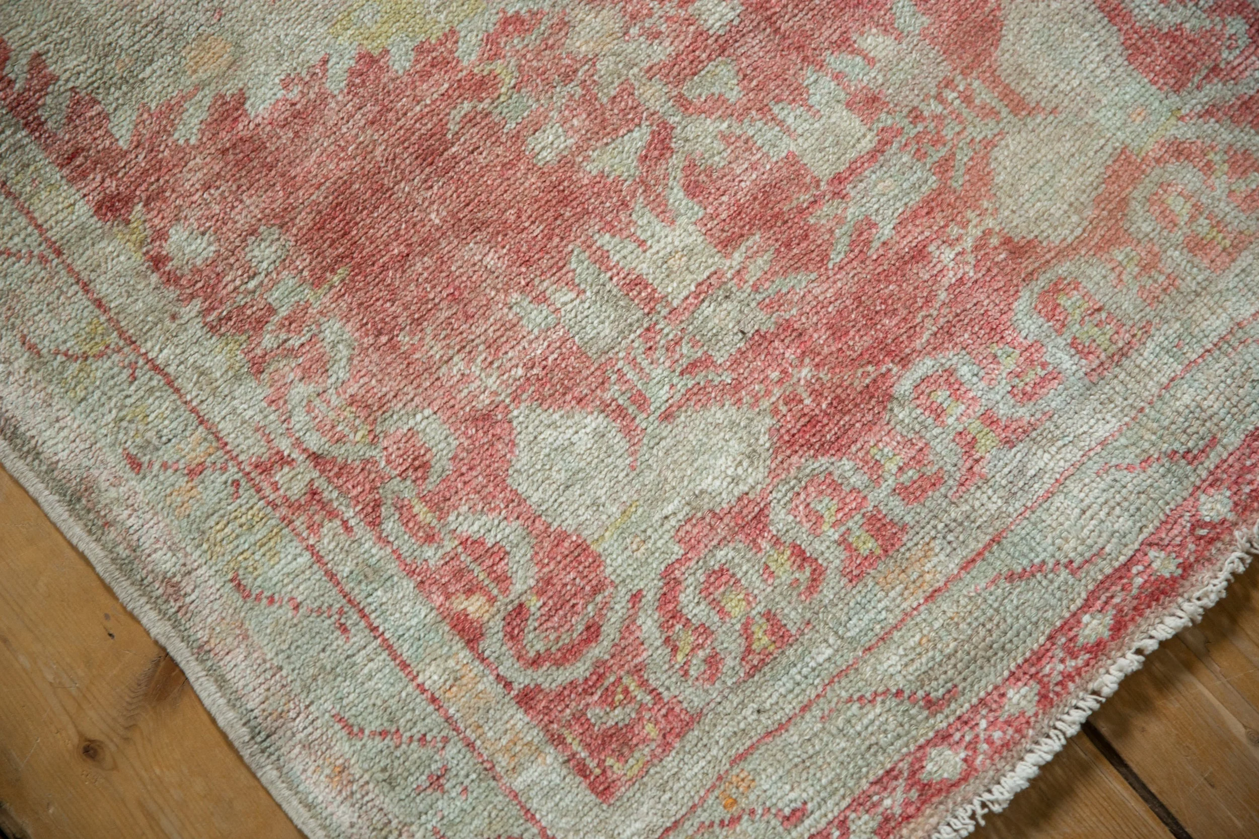 2.5x5 Vintage Distressed Oushak Rug Runner - Image 8