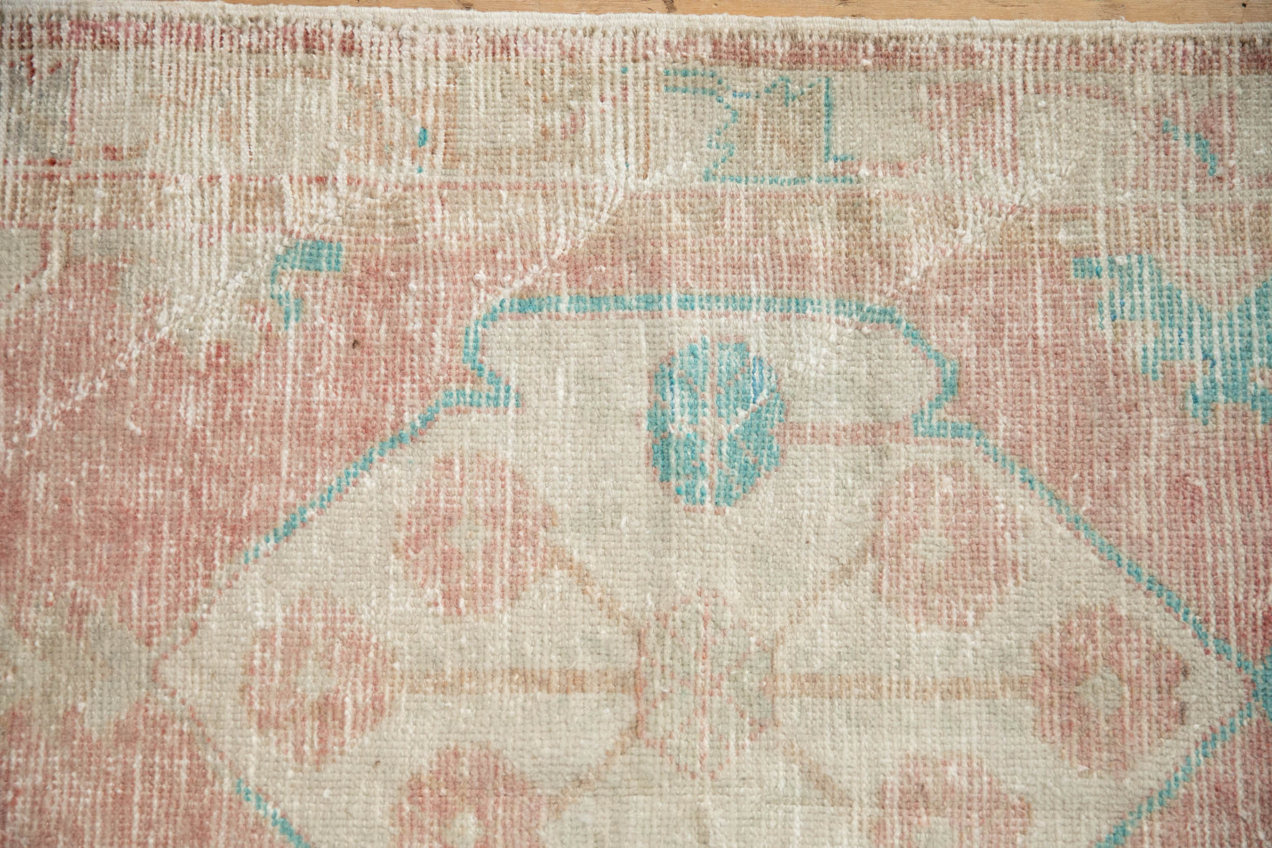 2.5x5 Vintage Distressed Oushak Rug Runner - Image 3