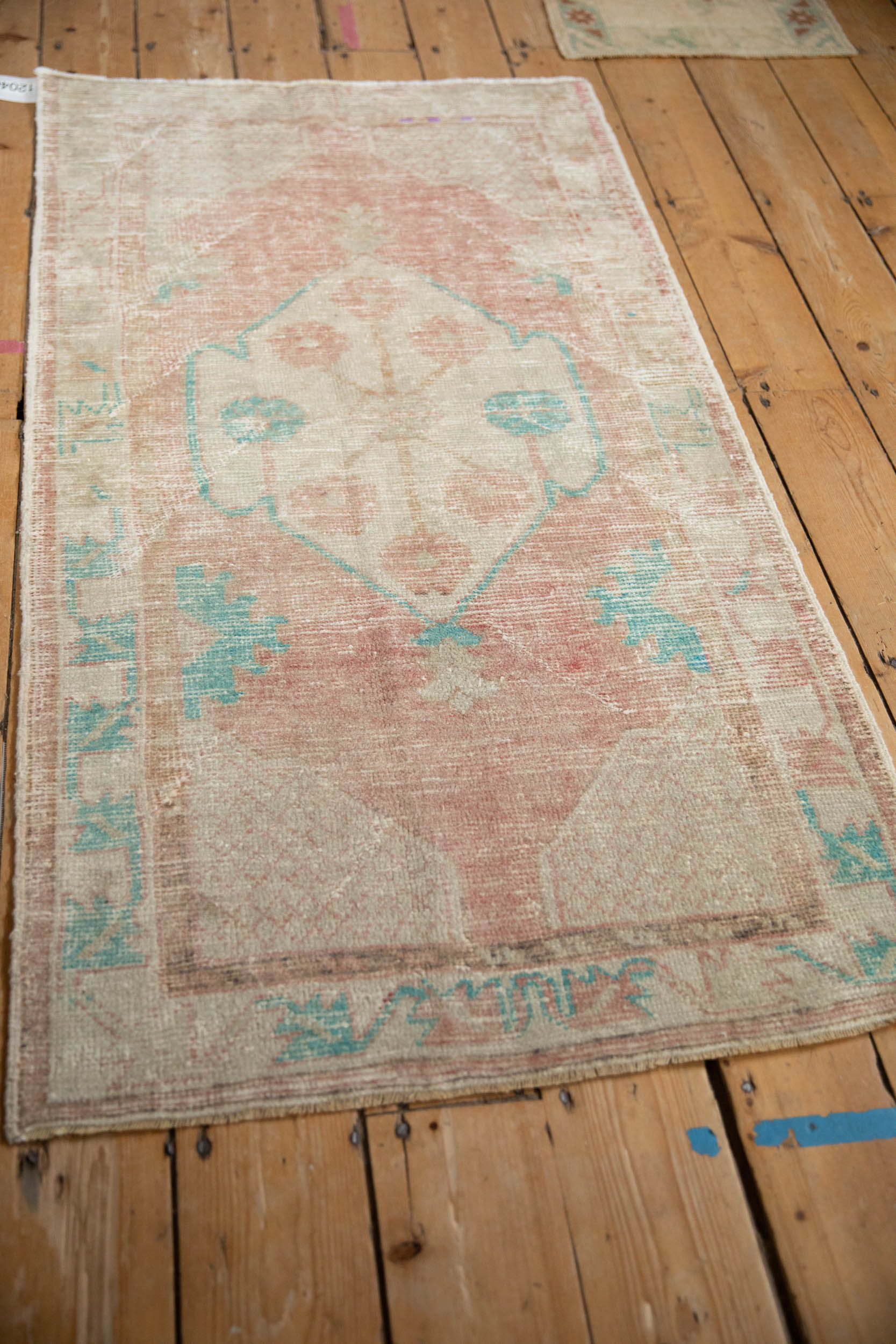 2.5x5 Vintage Distressed Oushak Rug Runner - Image 4