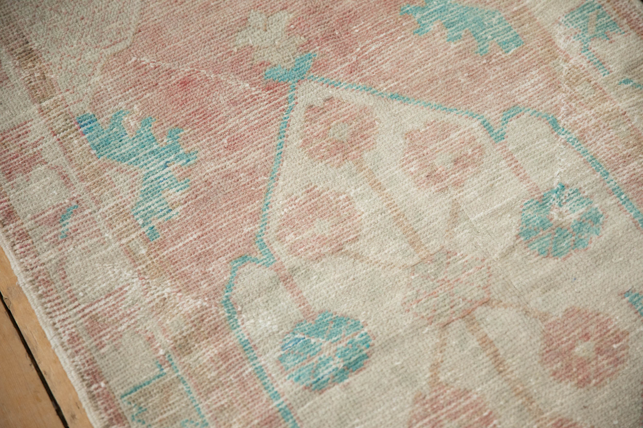 2.5x5 Vintage Distressed Oushak Rug Runner - Image 7
